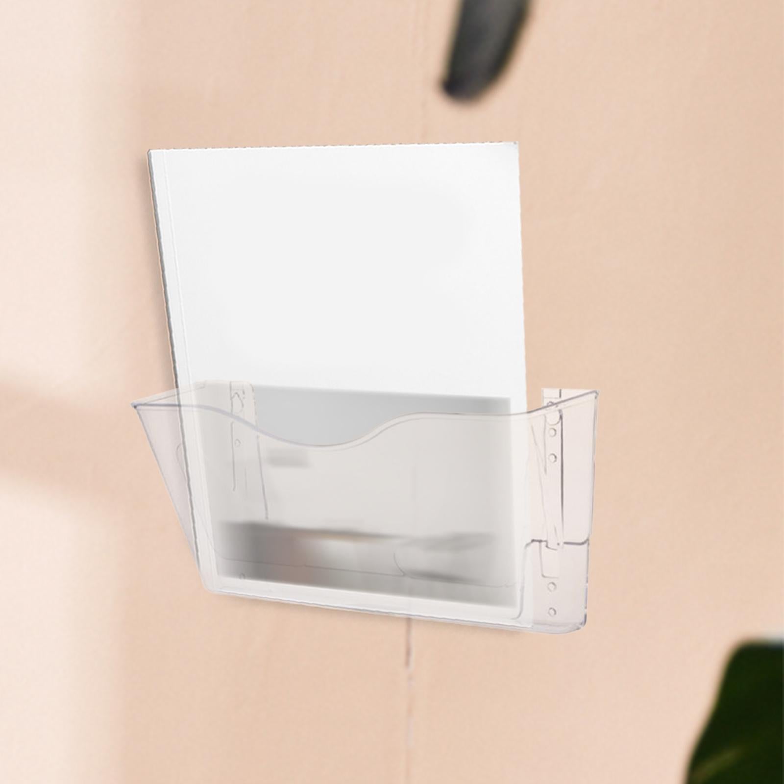 Wall Mount Brochure Holder Magazine Rack Flyer Holder for Exhibition Durable Horizontal
