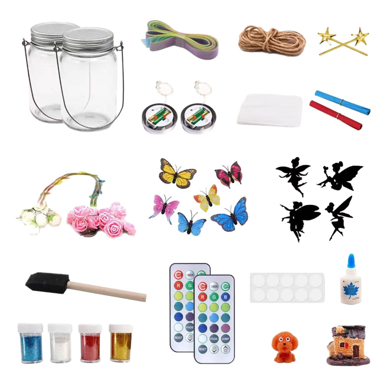 DIY Kids Fairy Lantern Craft Kit Remote Control Handicraft Activity Handmade