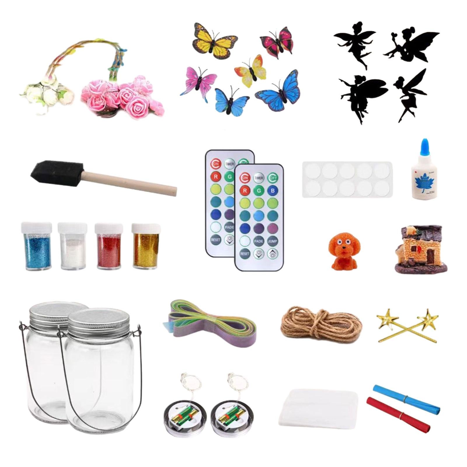 DIY Kids Fairy Lantern Craft Kit Remote Control Handicraft Activity Handmade