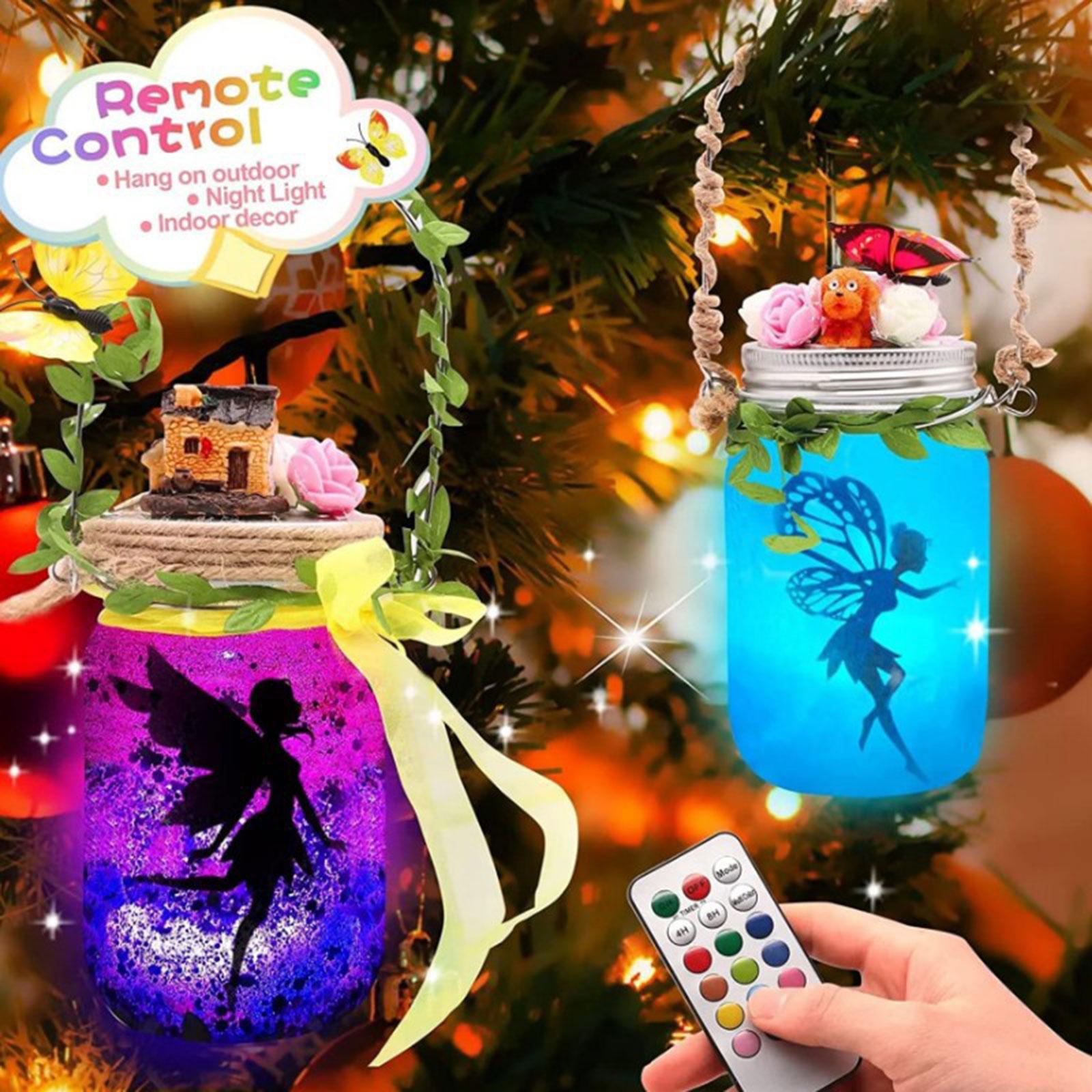 Fairy Jar Night Light DIY Kids Project Kit Festive Party Decoration for Toys