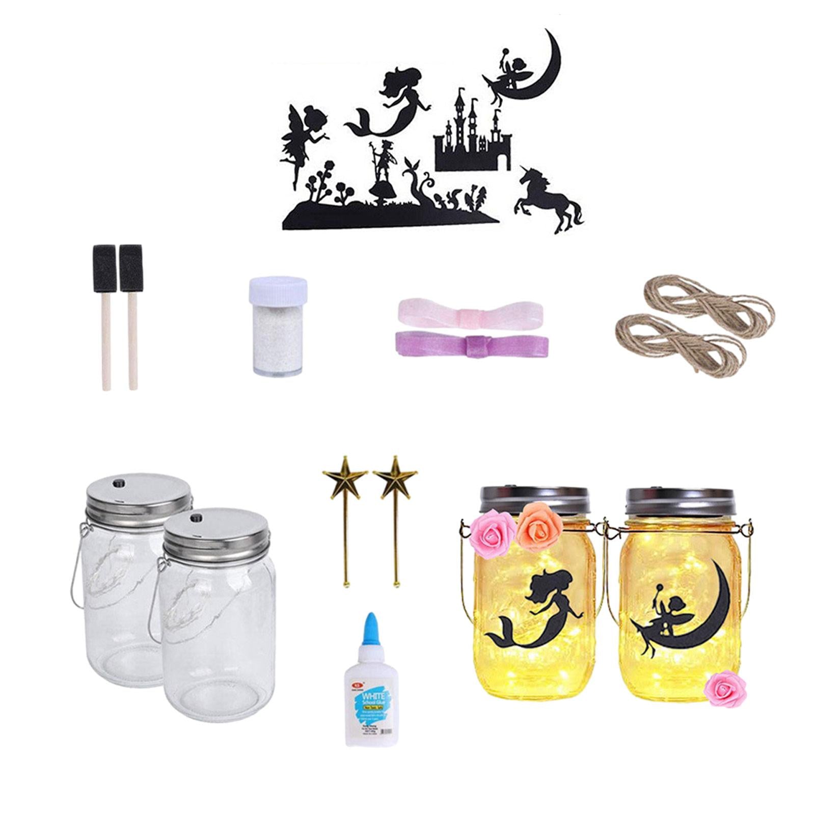 Fairy Jar Night Light DIY Kids Project Kit Festive Party Decoration for Toys