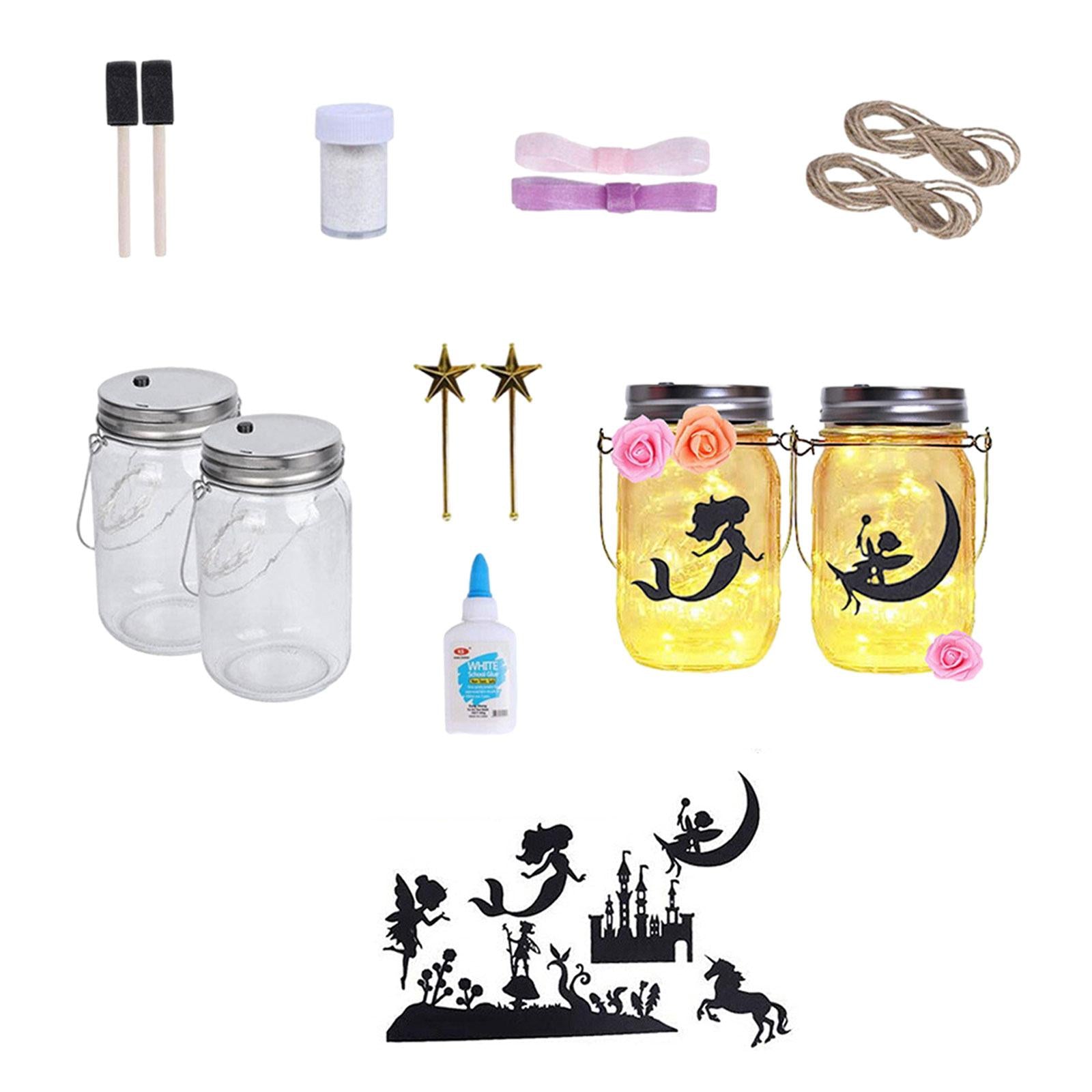 Fairy Jar Night Light DIY Kids Project Kit Festive Party Decoration for Toys