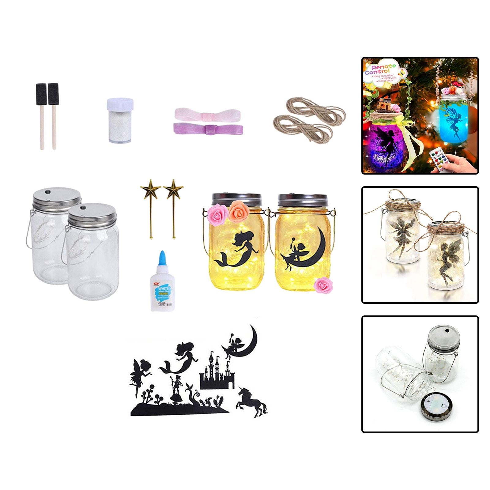 Fairy Jar Night Light DIY Kids Project Kit Festive Party Decoration for Toys