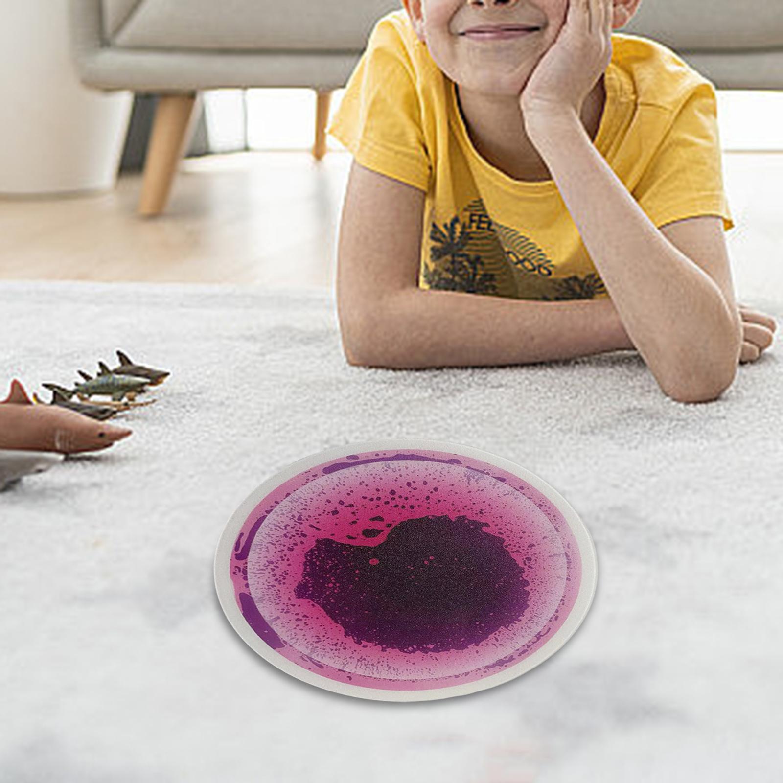 Liquid The Tiles Round 30cm Activity Play Mat for Kids for Boy Children Kids violet