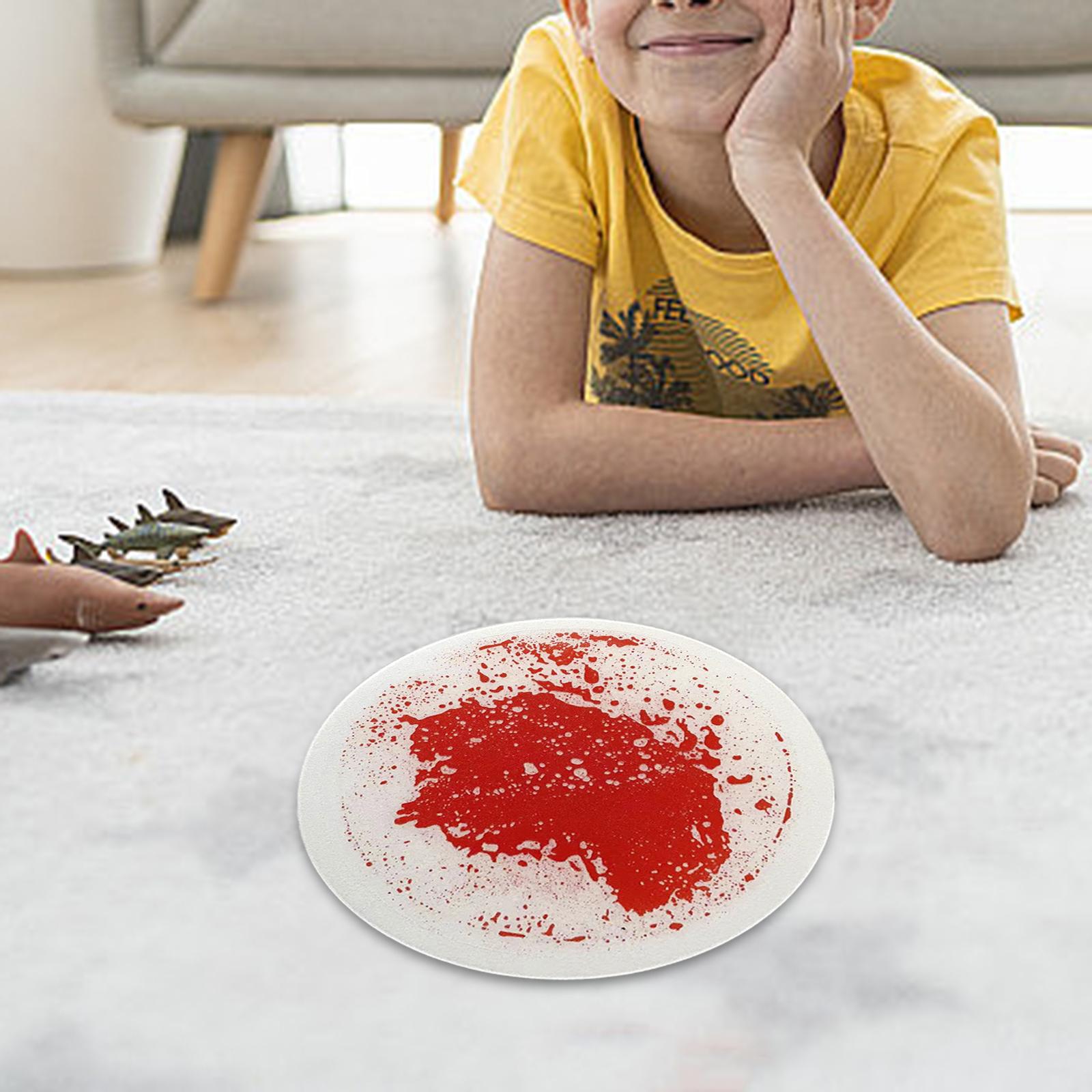 Liquid The Tiles Round 30cm Activity Play Mat for Kids for Boy Children Kids red
