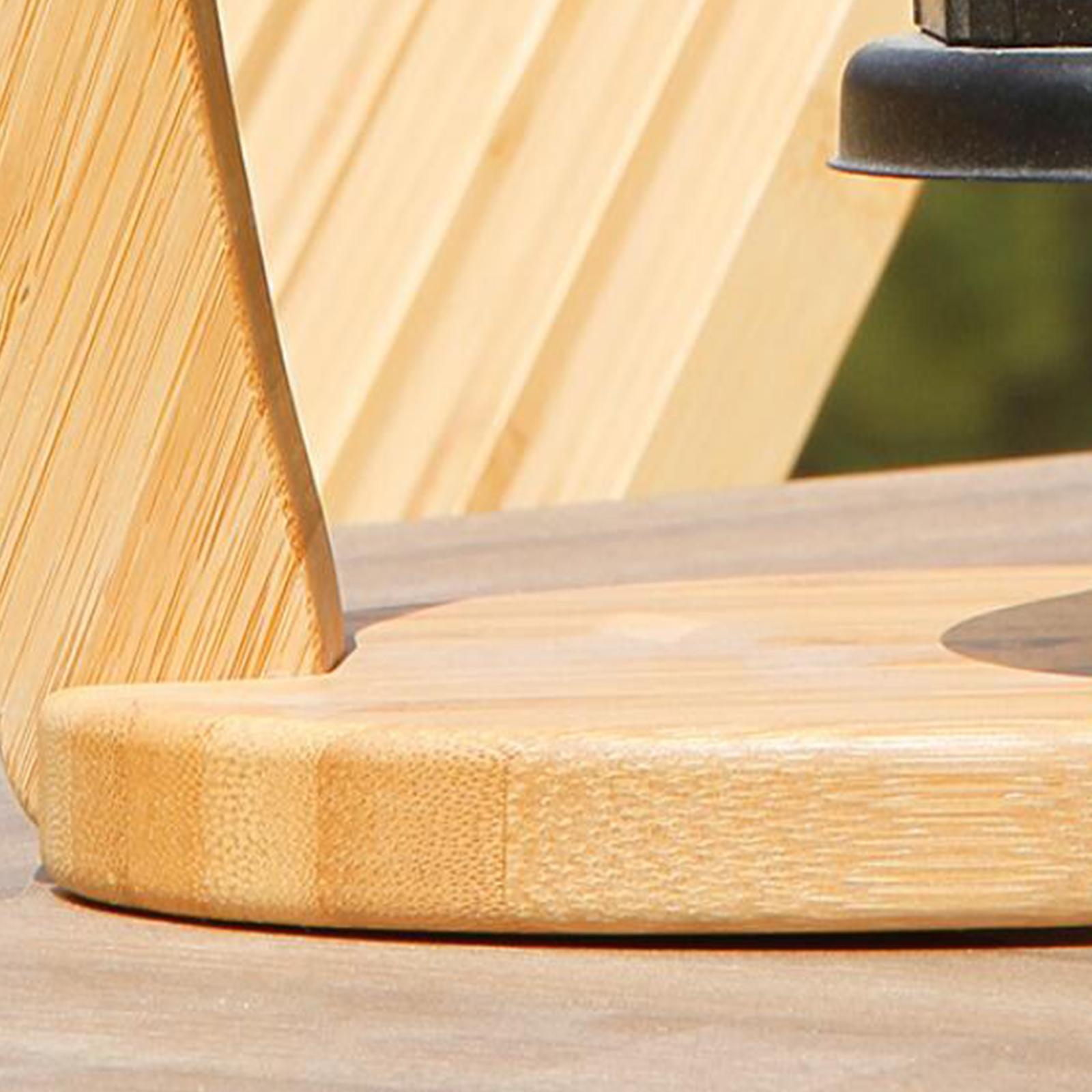 Camping Lantern Stand Wood Planter Holder Lamp Pole for Indoor Travel Picnic