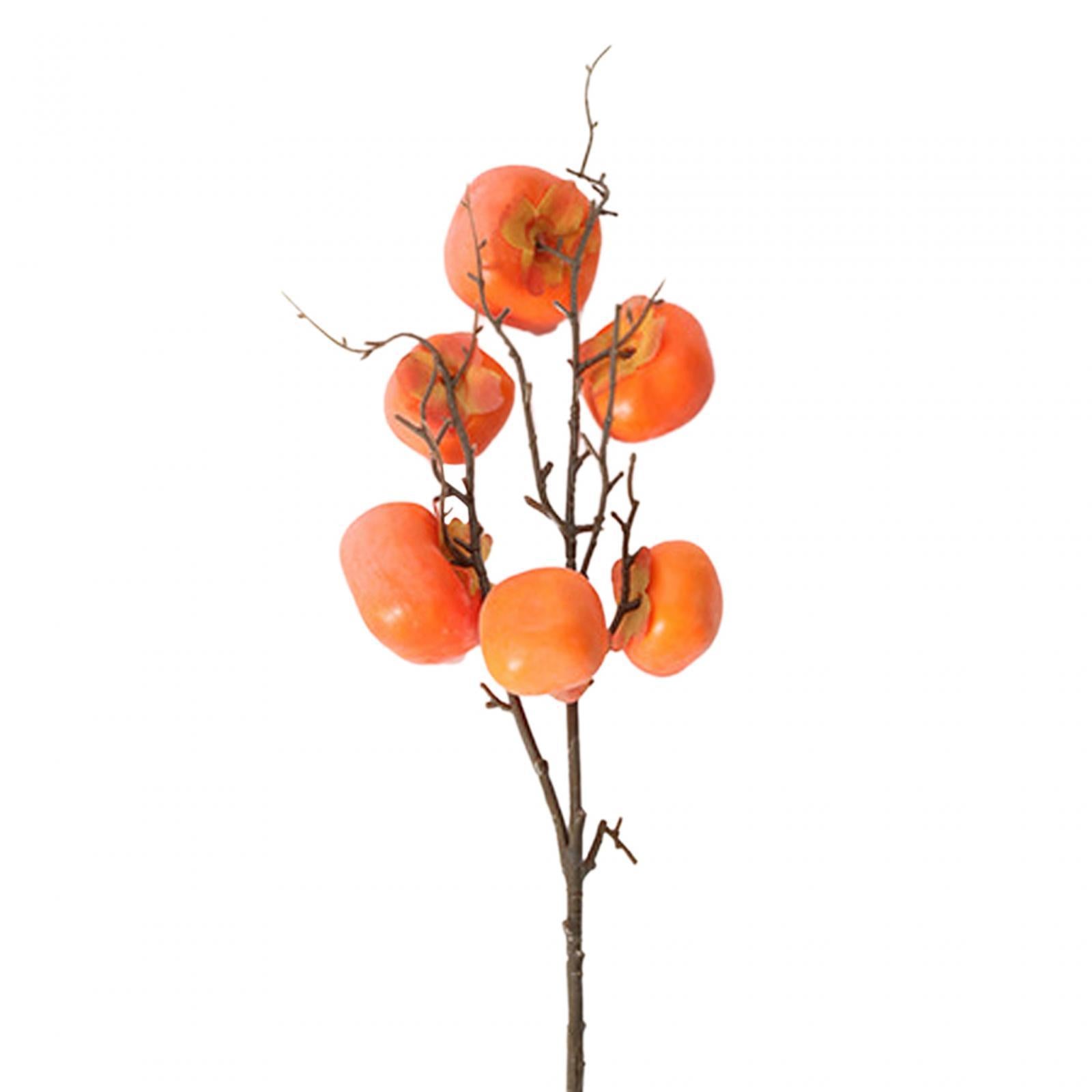 Artificial Persimmon Bouquet Fruit Branches for Wedding Anniversary Birthday