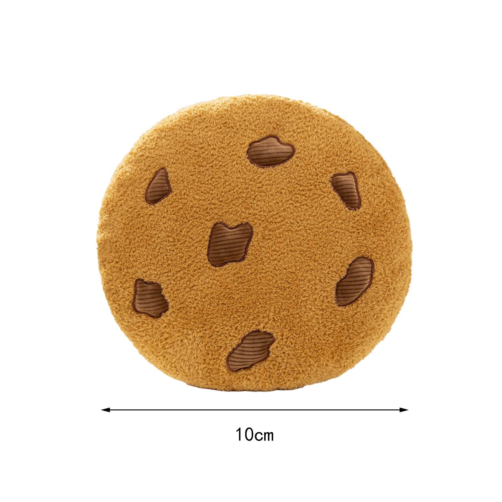 3xChocolate Chip Cookies Pillow Chair Cushion for Dorm Dining Chair Living Room Diameter 10cm