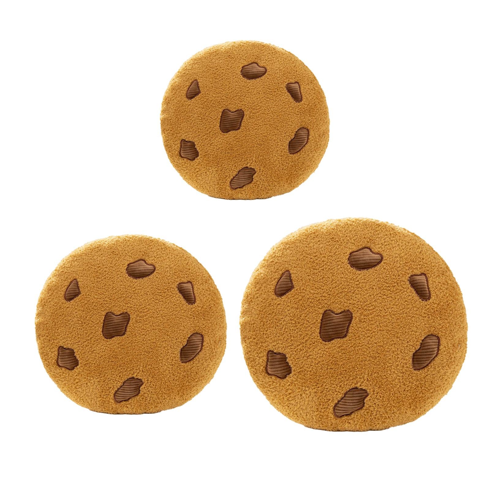 2xChocolate Chip Cookies Pillow Chair Cushion for Dorm Dining Chair Living Room Diameter 10cm