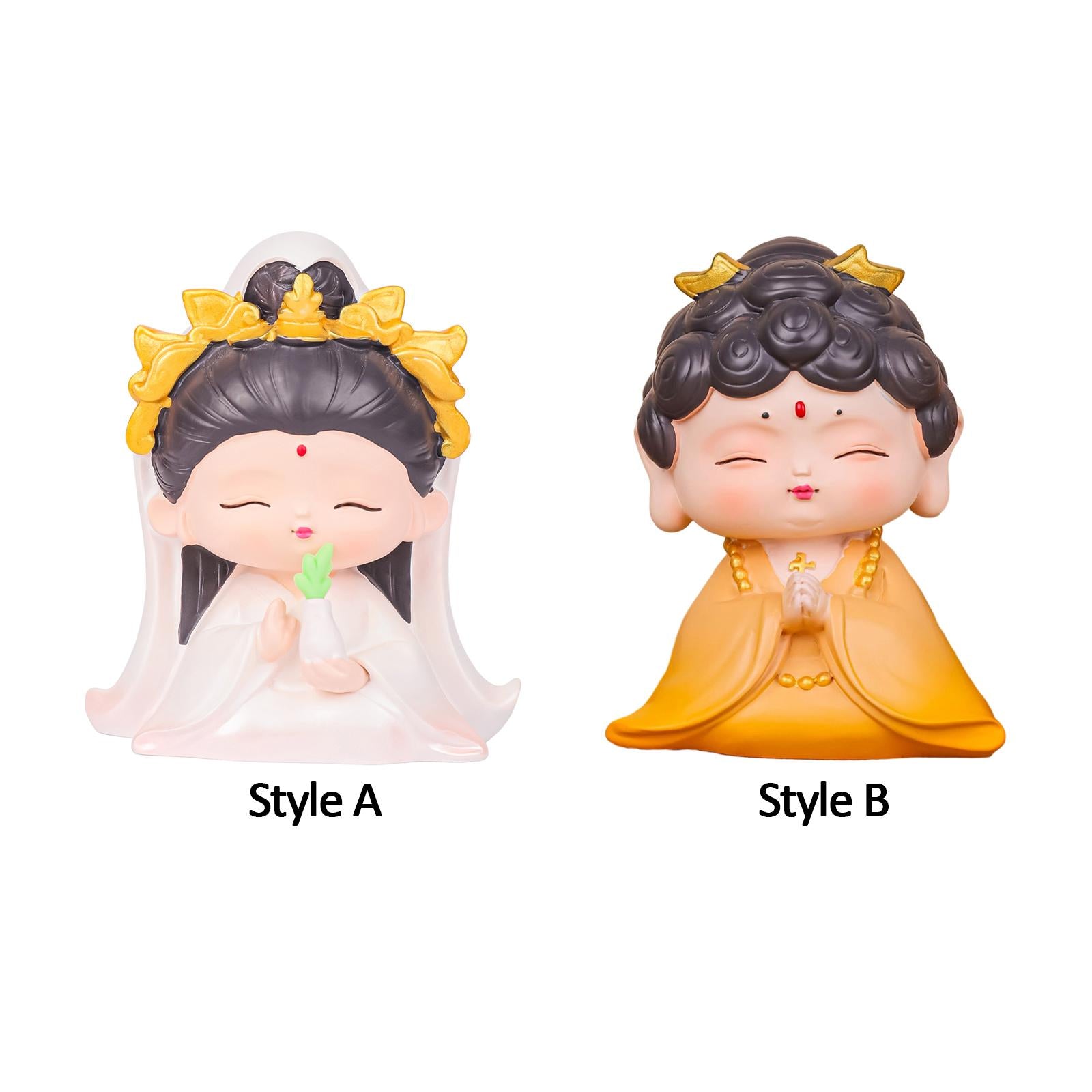 Figurines Statue Decoration 2024 New Year Decorative Statue for Festival Car Style A
