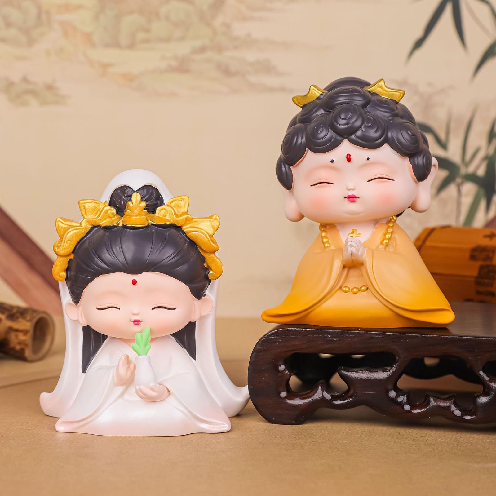 Figurines Statue Decoration 2024 New Year Decorative Statue for Festival Car Style A