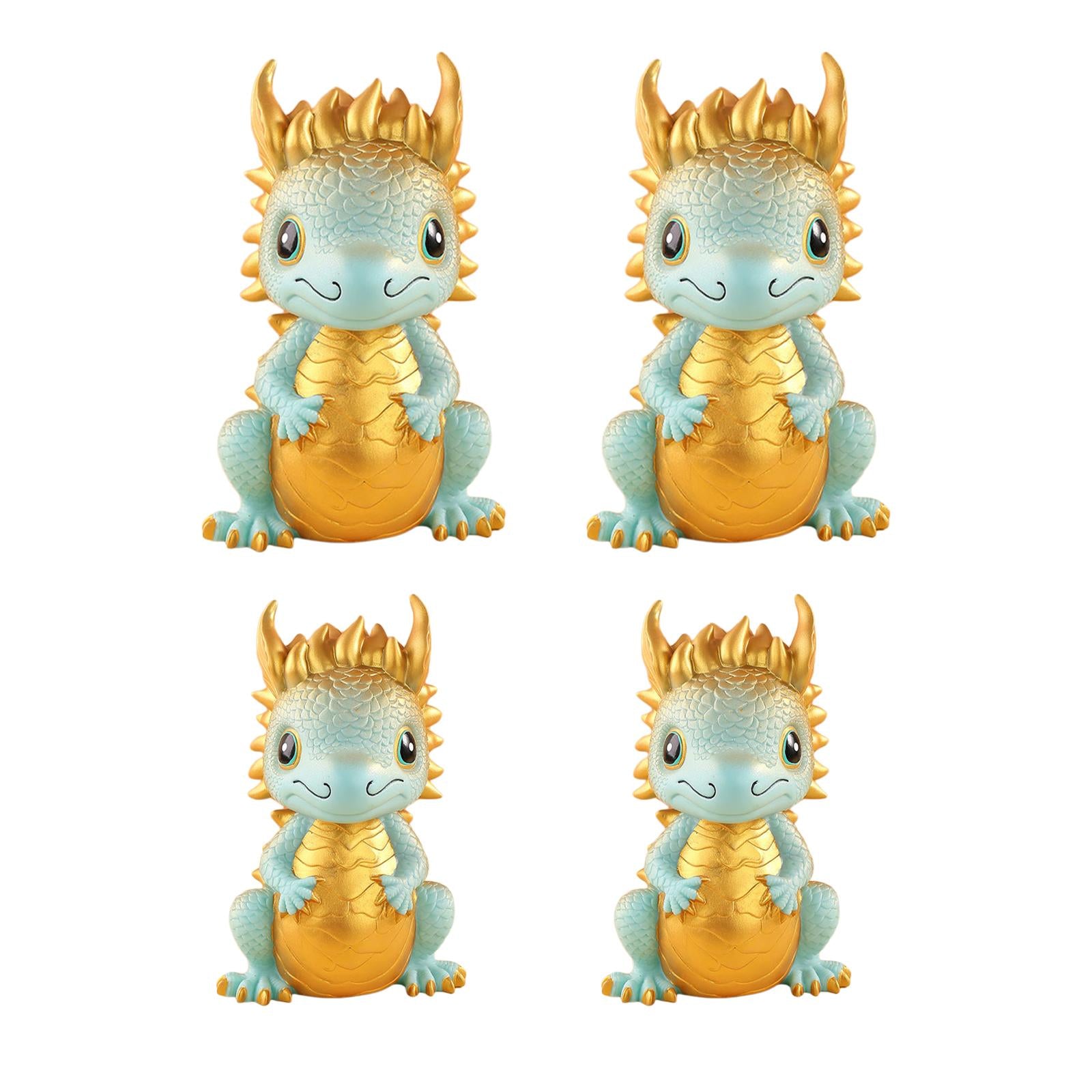 Year of The Dragon Piggy Bank Cartoon Cute Dragon Statue for Girls Kids Boys Small with lock