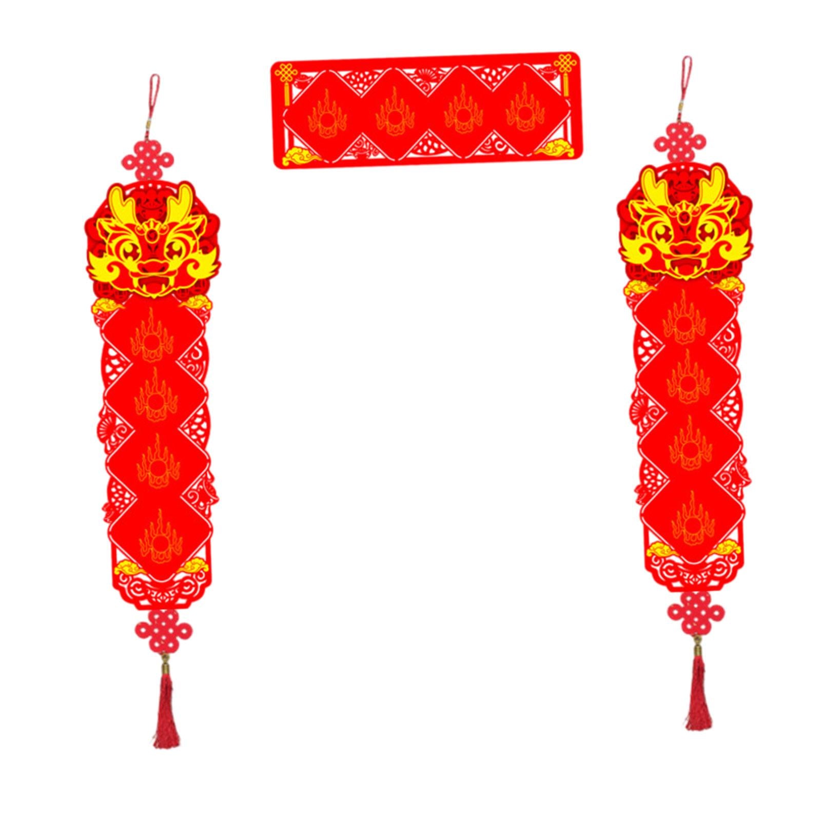 Spring Festival Couplets Chinese New Year Couplets for Festival Wall Windows Four Words