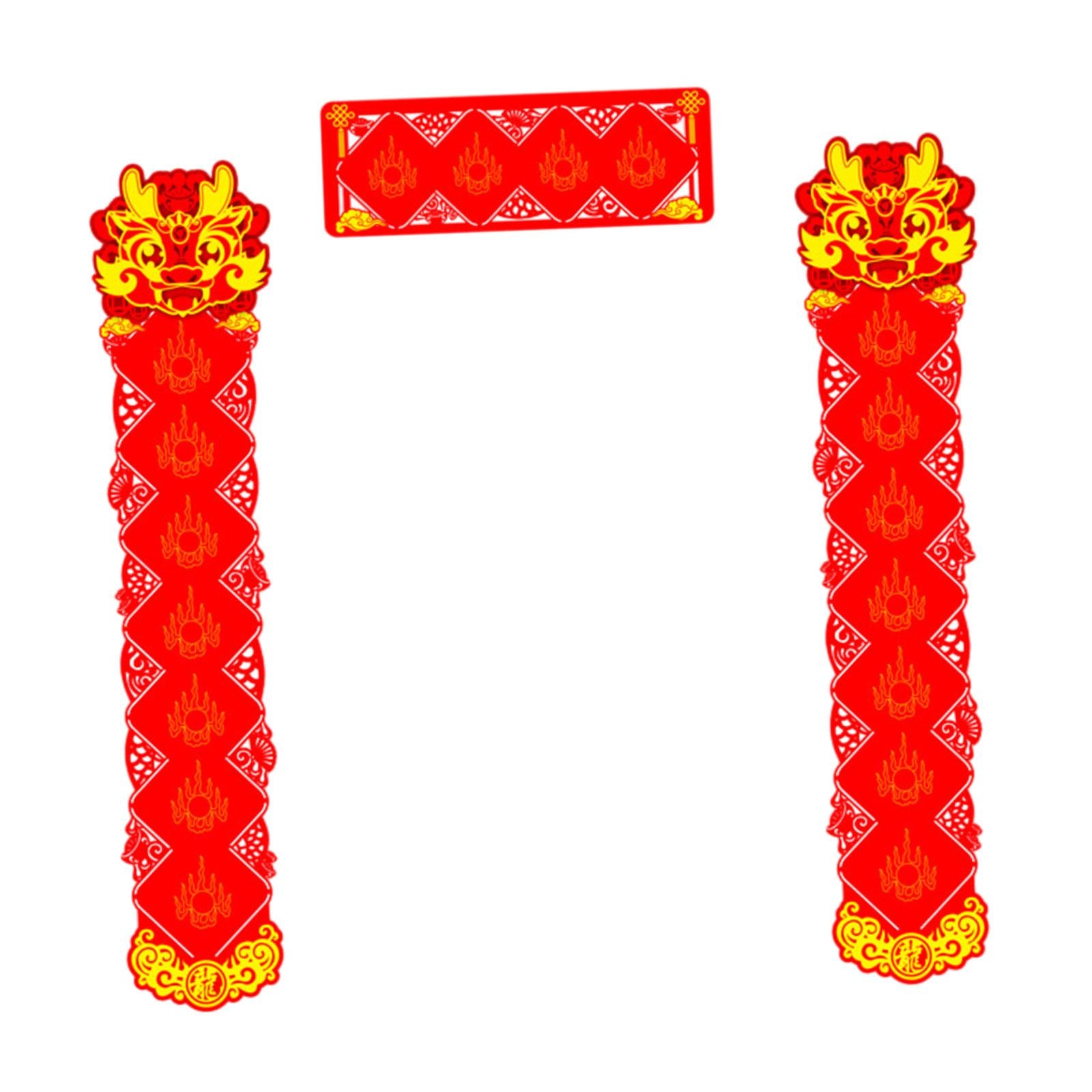 Spring Festival Couplets Chinese New Year Couplets for Festival Wall Windows Seven Words