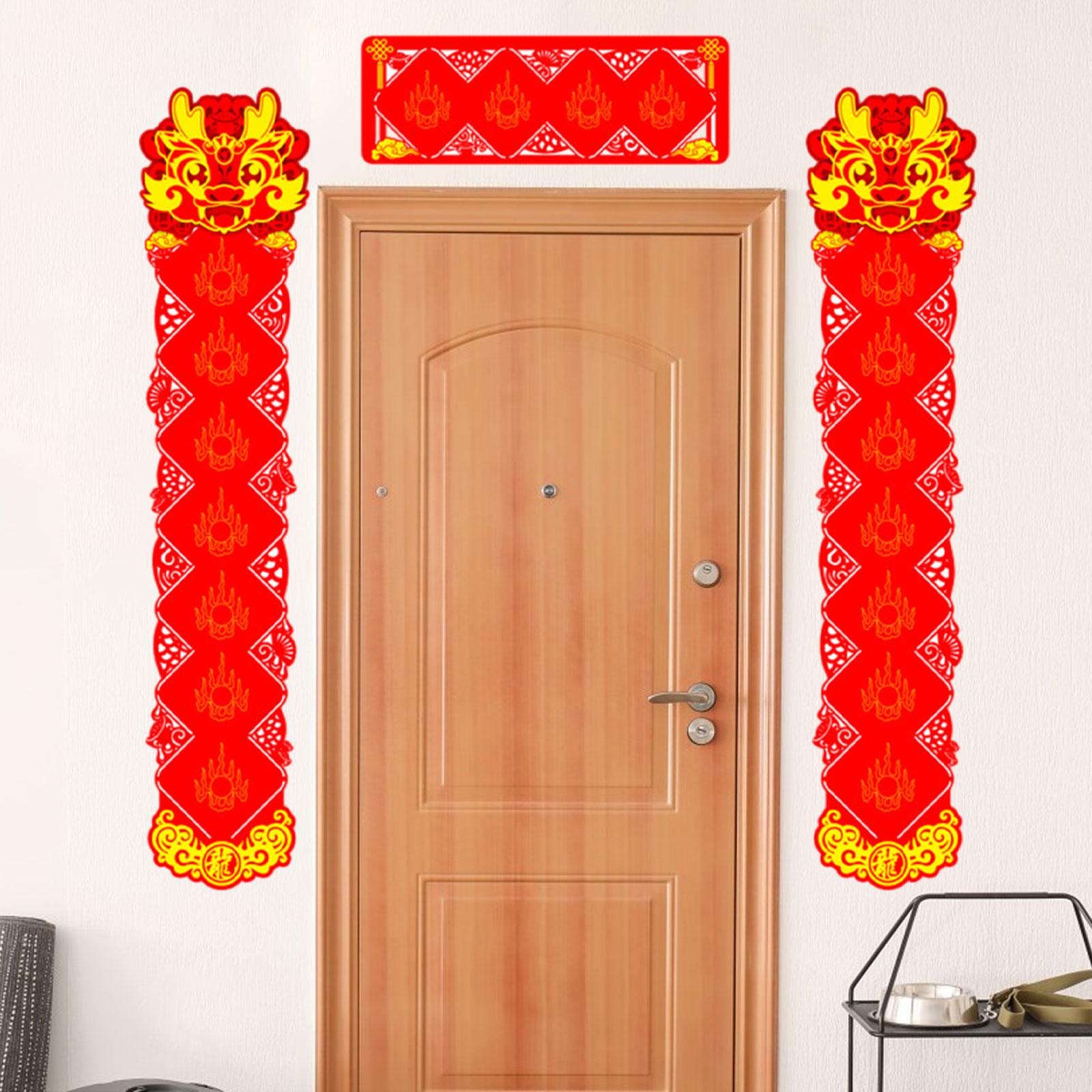 Spring Festival Couplets Chinese New Year Couplets for Festival Wall Windows Seven Words