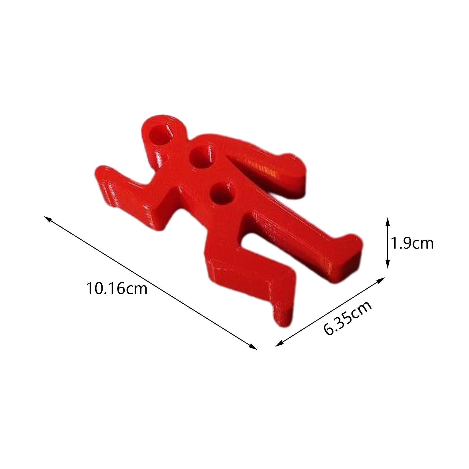Desk Pen Holder Decor Novelty Decorative Crime Scene for Cubicle Funny Gifts Red