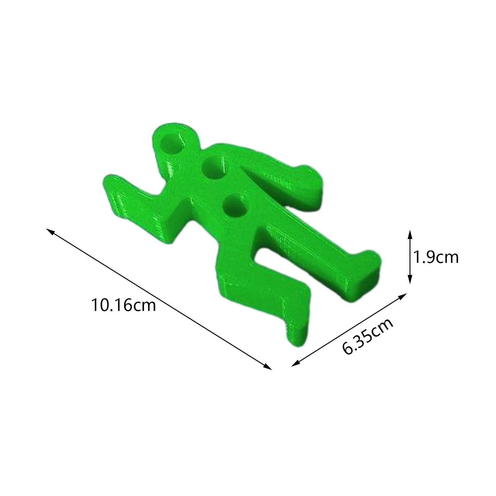 Desk Pen Holder Decor Novelty Decorative Crime Scene for Cubicle Funny Gifts Green