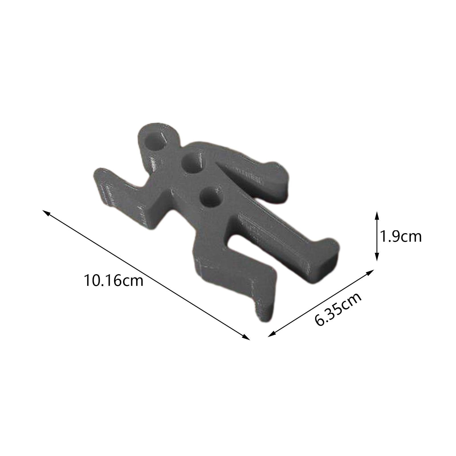 Desk Pen Holder Decor Novelty Decorative Crime Scene for Cubicle Funny Gifts Gray