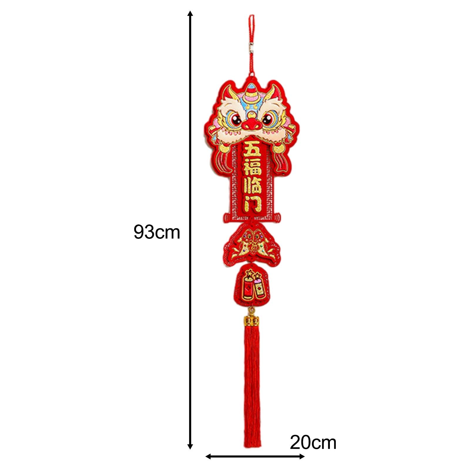 Chinese New Year Hanging Decorations 20x93cm for Entrance Window Celebration