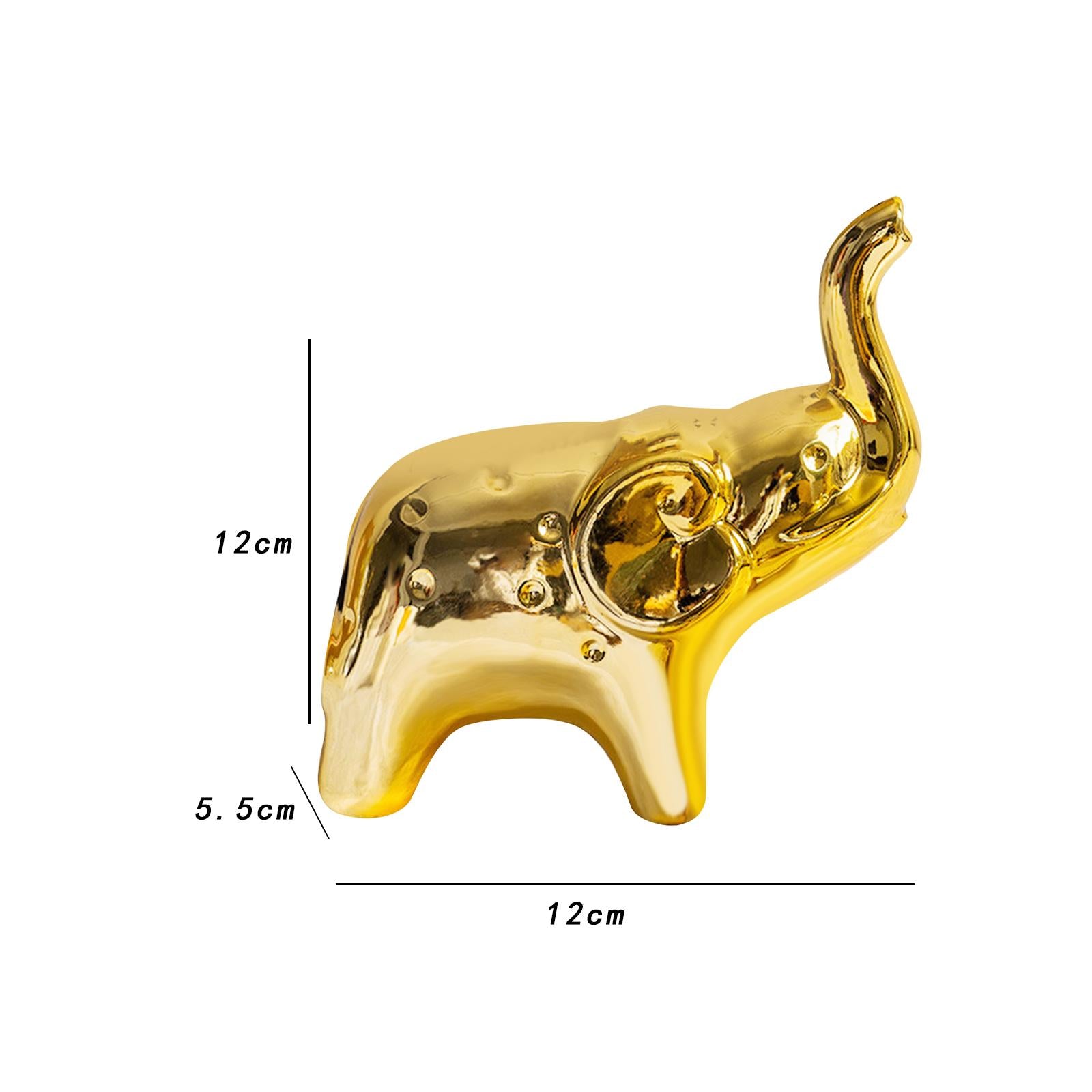 Elephant Statue Creative Tabletop Ornament for Entrance Cabinet Living Room