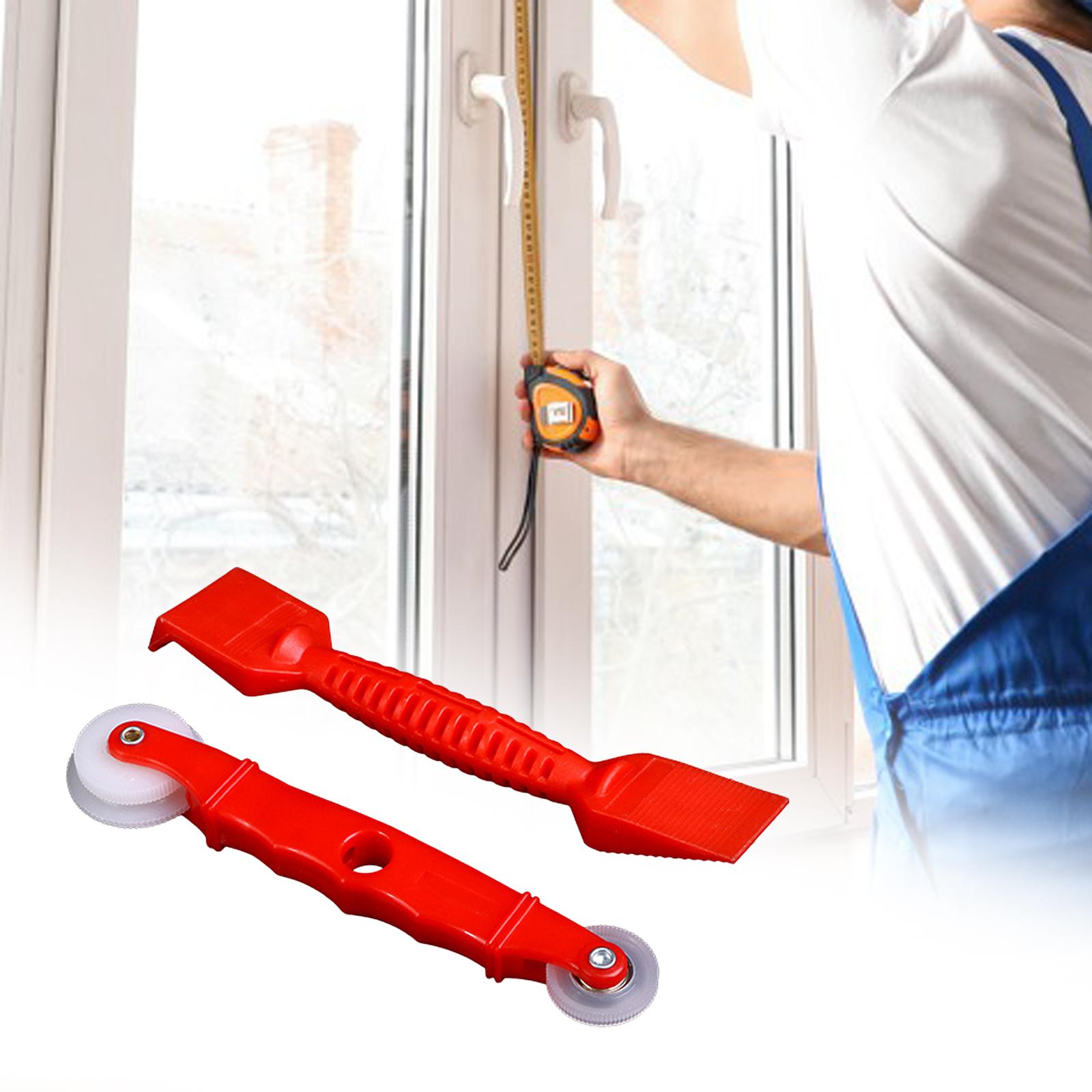 2x Mesh Wheel Window Install Tool Glazing Shovel for Installing Door Screens
