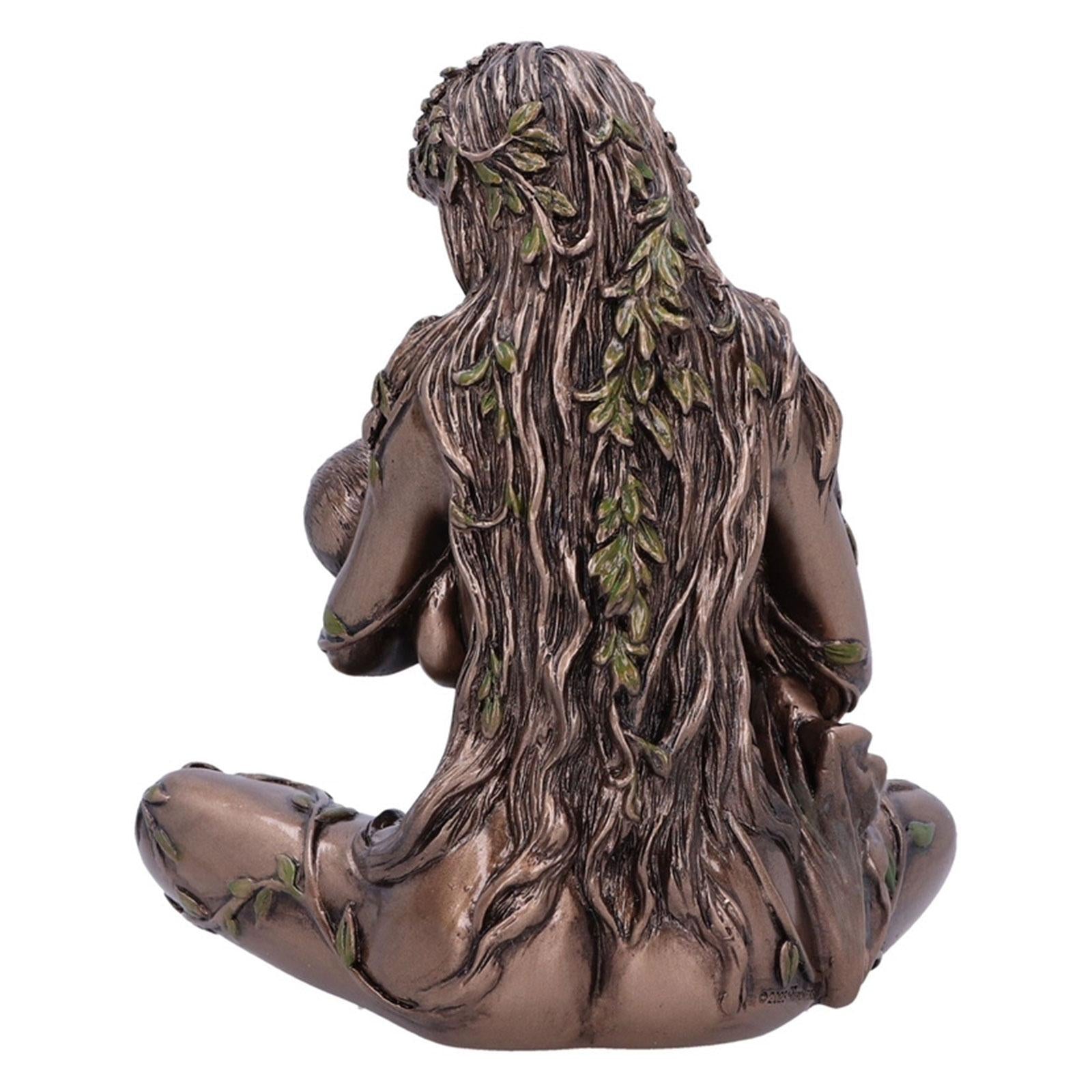 Mother Earth Statue Woman Crafts Sculpture for Bookshelf Living Room Bedroom