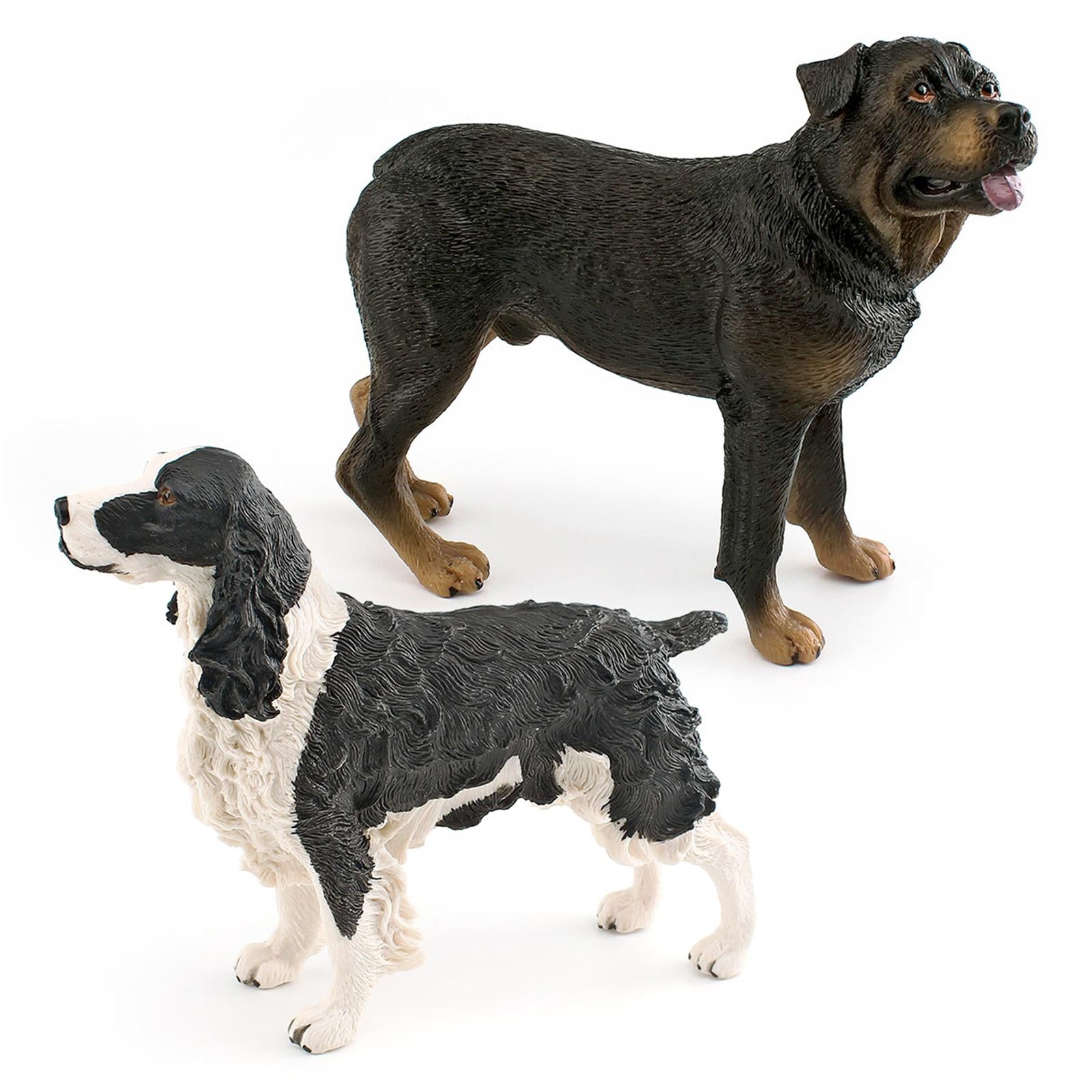 Dog Figurine Animal Toy Dog Sculptures for Home Living Room Indoor Outdoor