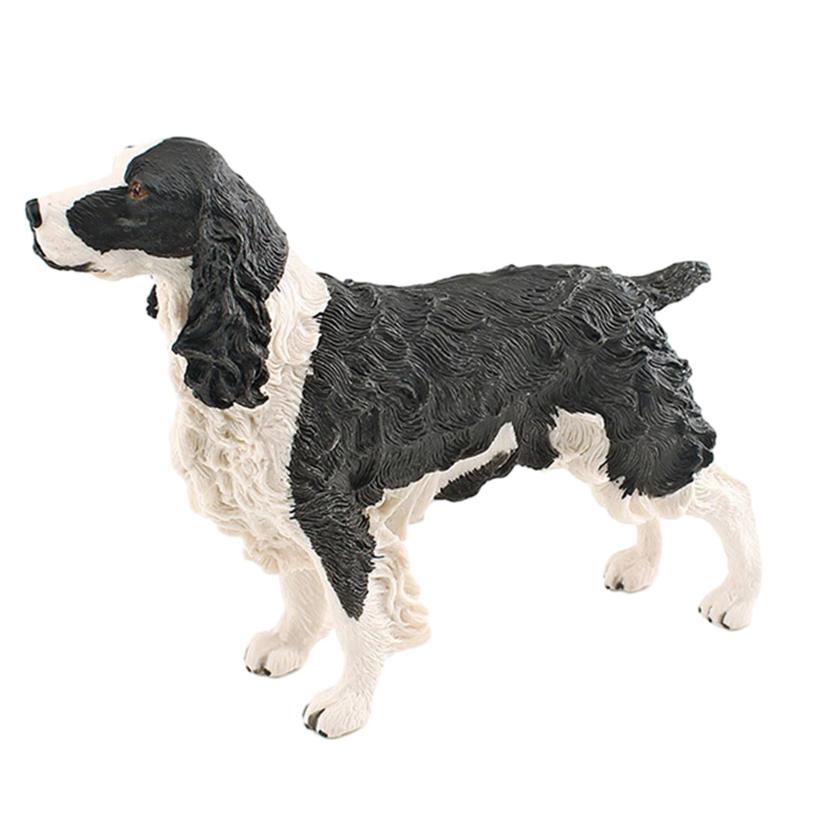 Dog Figurine Animal Toy Dog Sculptures for Home Living Room Indoor Outdoor