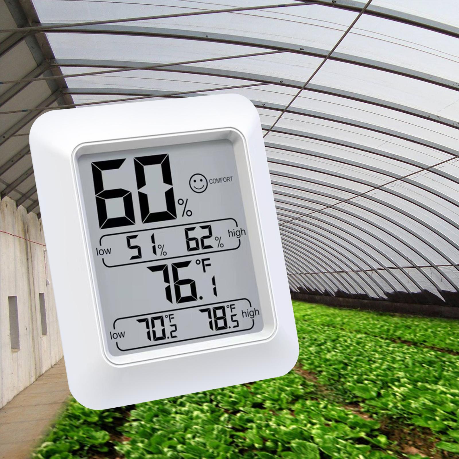 Indoor Temperature and Humidity Monitor Meter for Greenhouse, Cellar Stylish