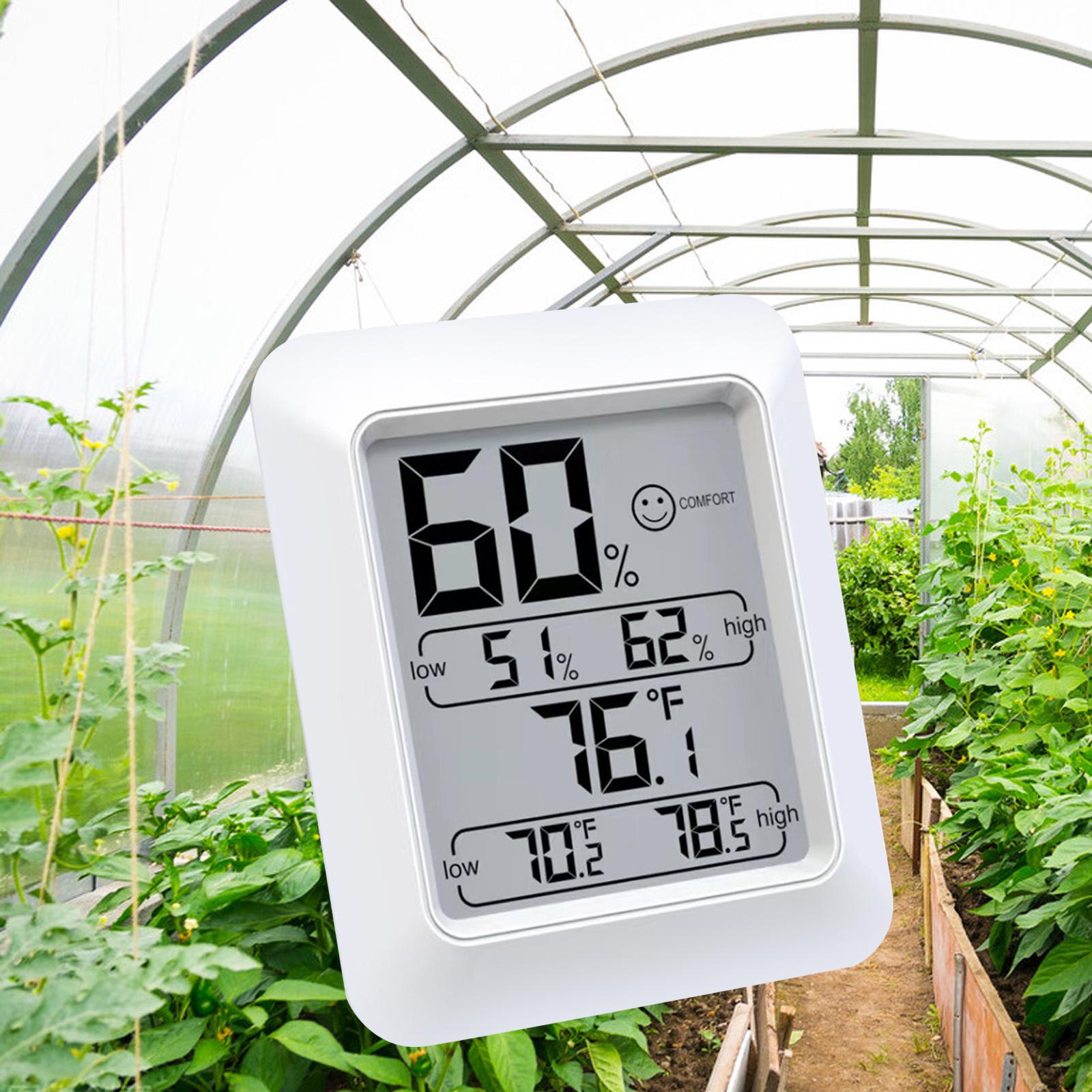 Indoor Temperature and Humidity Monitor Meter for Greenhouse, Cellar Stylish