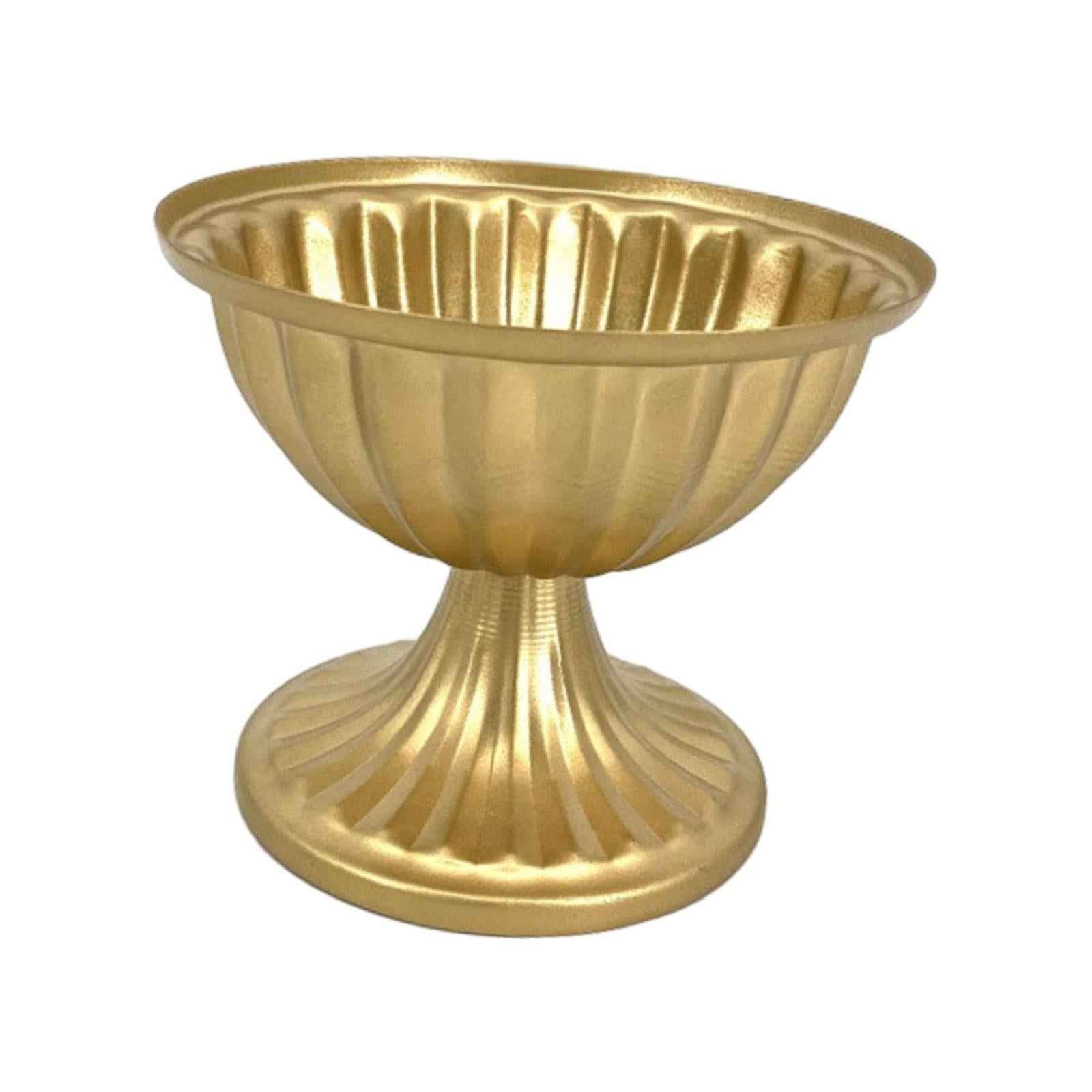 Decorative Vase Classic Iron Urn Planter for Living Room Indoor Dining Table gold large
