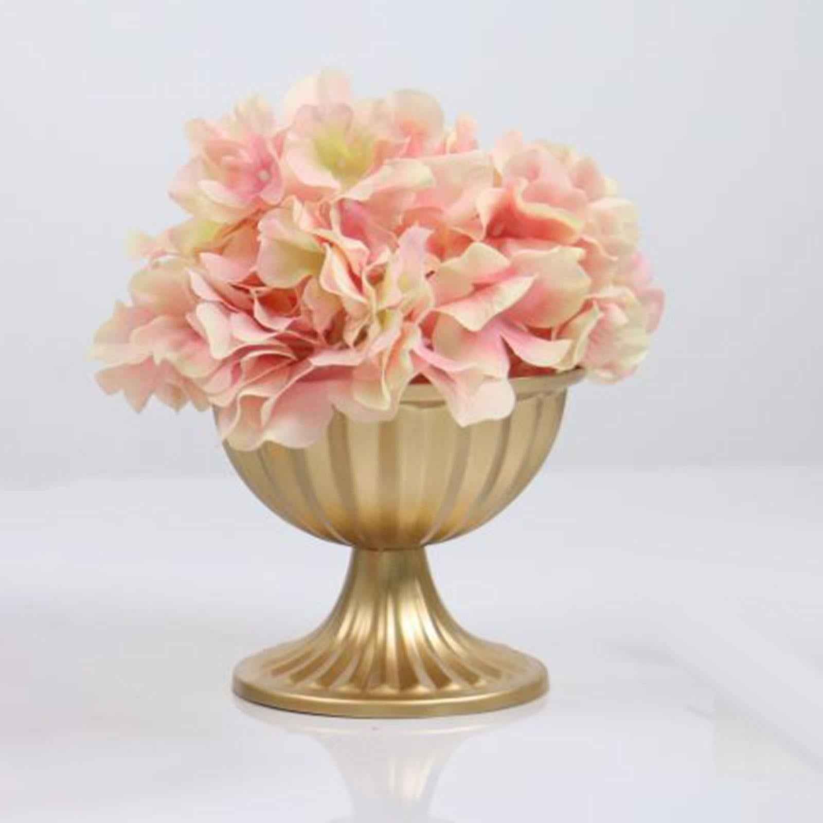 Decorative Vase Classic Iron Urn Planter for Living Room Indoor Dining Table gold large