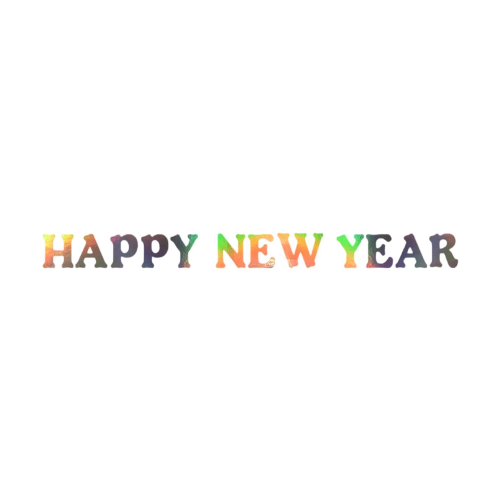 2024 Happy New Year Banner with String Party Supplies for Living Room Sturdy Style B