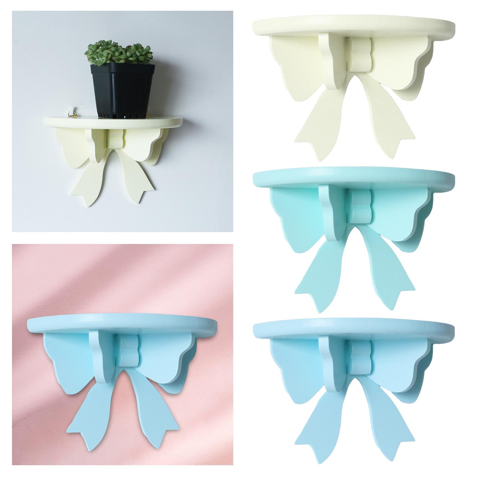 Wall Shelf Shelving Bracket Flower Pot Holder for Bathroom Wall Toilet Decor Yellow