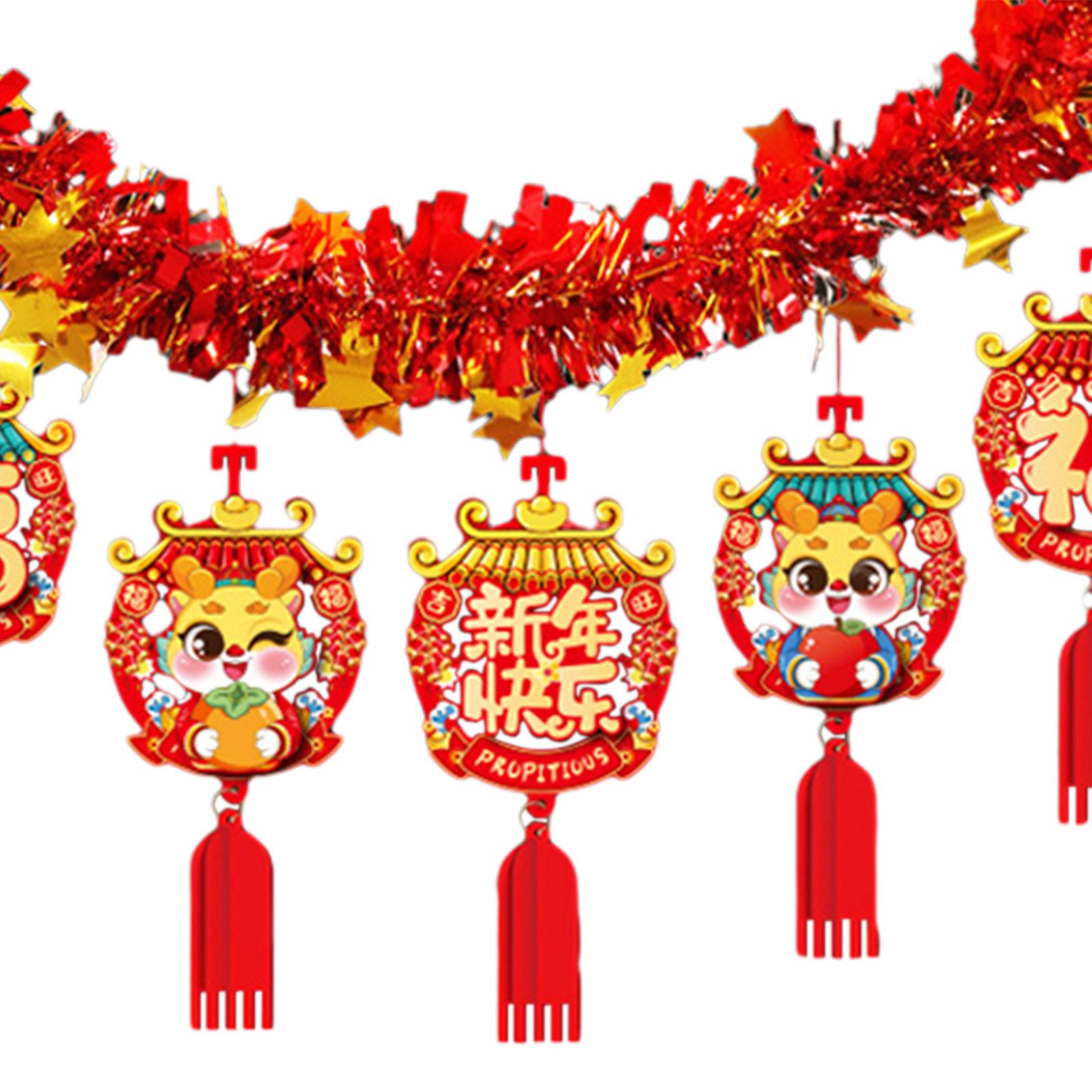2024 Chinese Spring Festival Hanging Garland Room Decoration for Living Room
