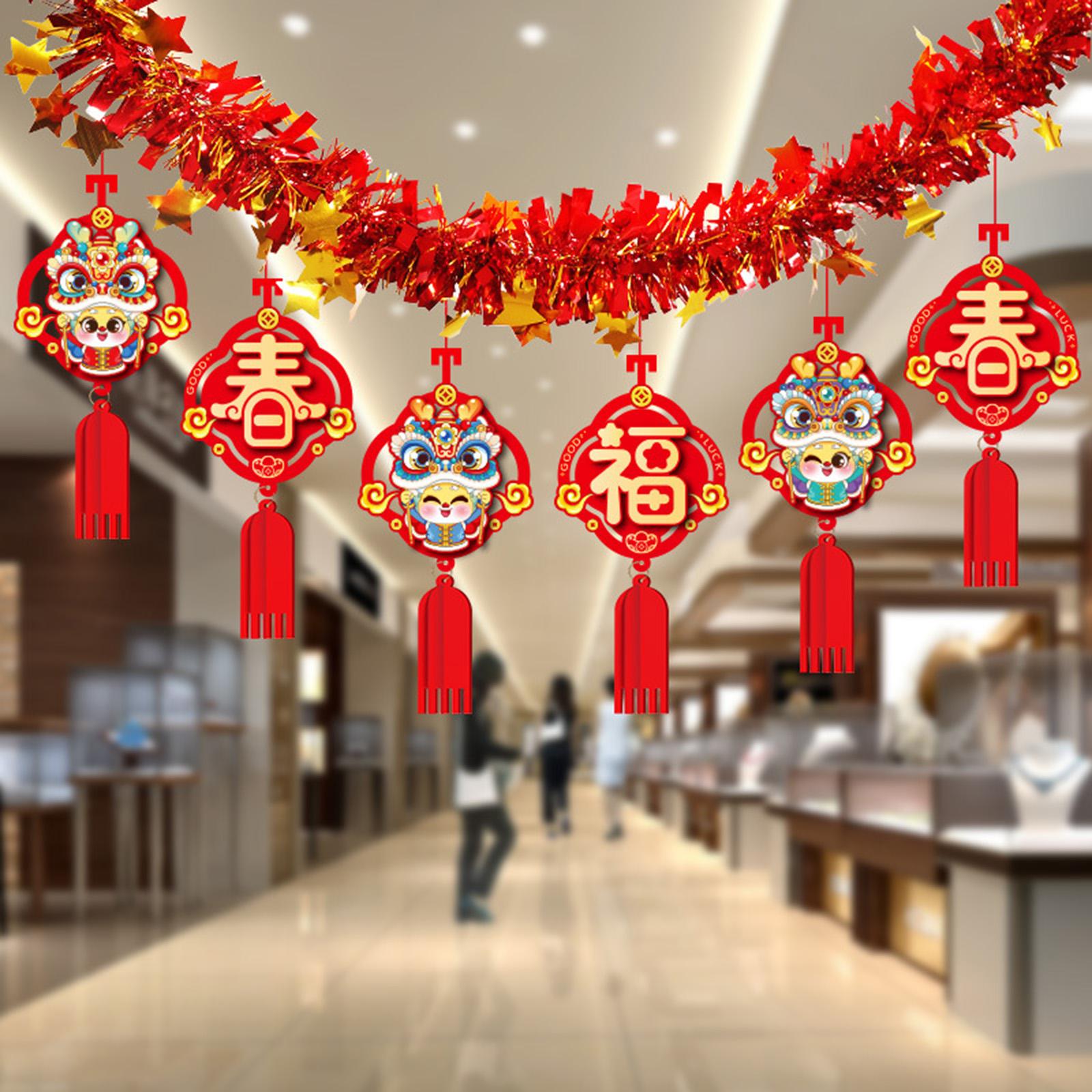 2024 Chinese Spring Festival Hanging Garland Room Decoration for Living Room