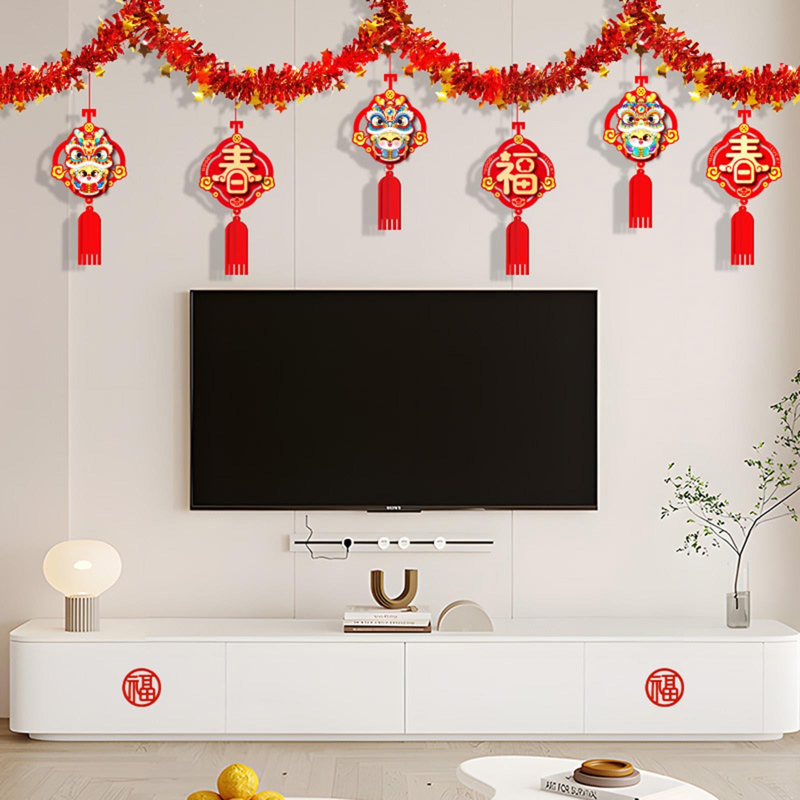2024 Chinese Spring Festival Hanging Garland Room Decoration for Living Room