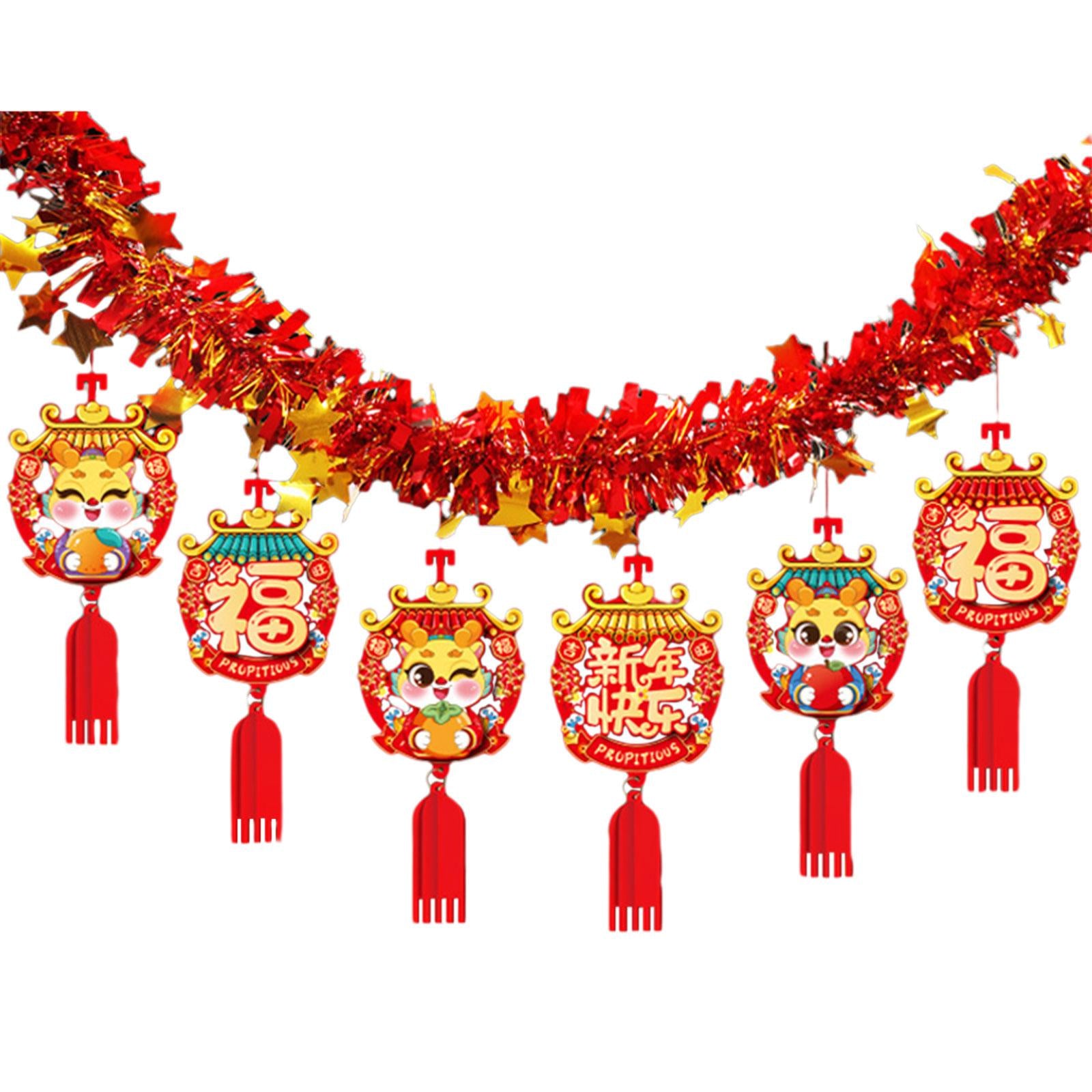 2024 Chinese Spring Festival Hanging Garland Room Decoration for Living Room