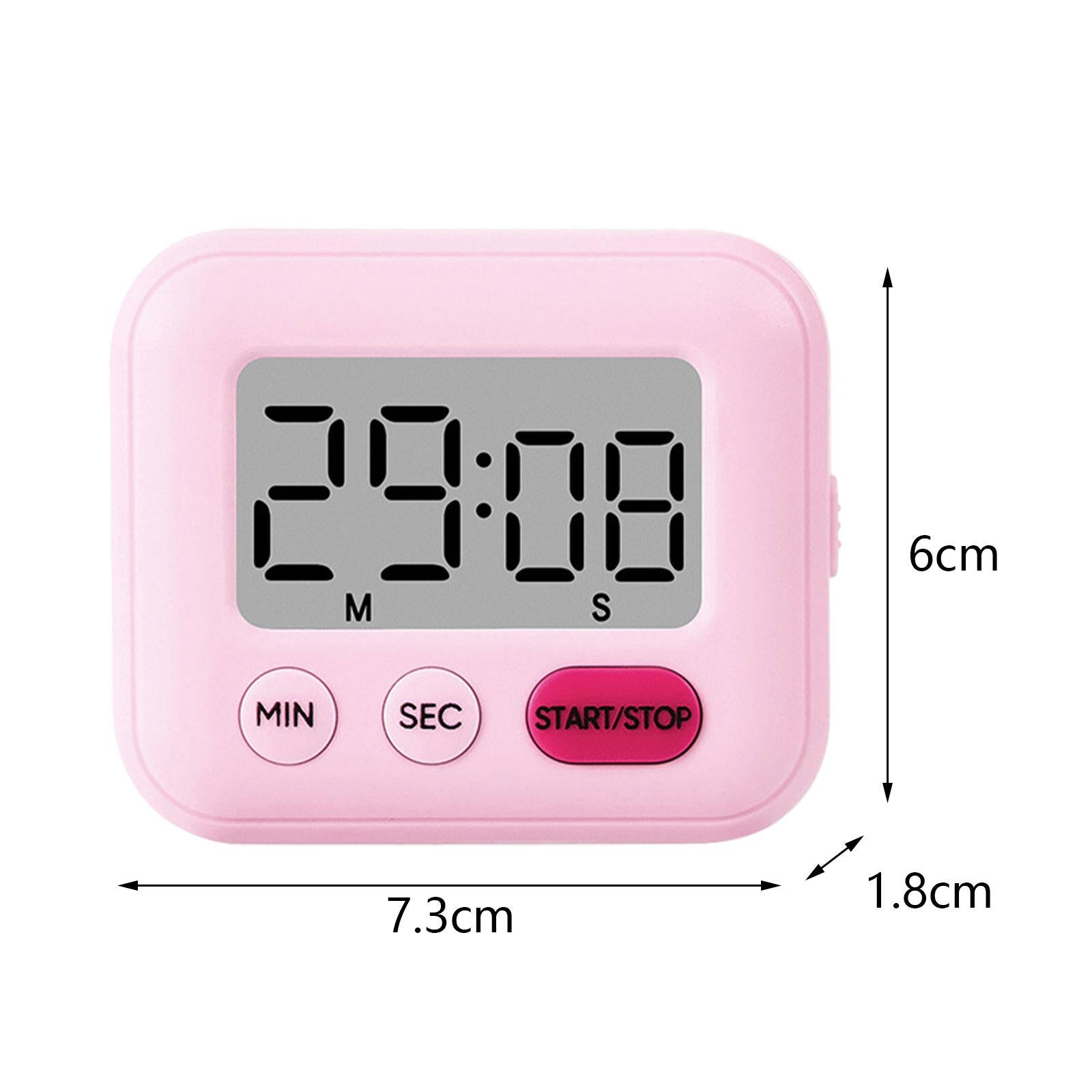 2xCooking timers for Baking Magnetic Classroom Timer for Sports Office Cooking Pink