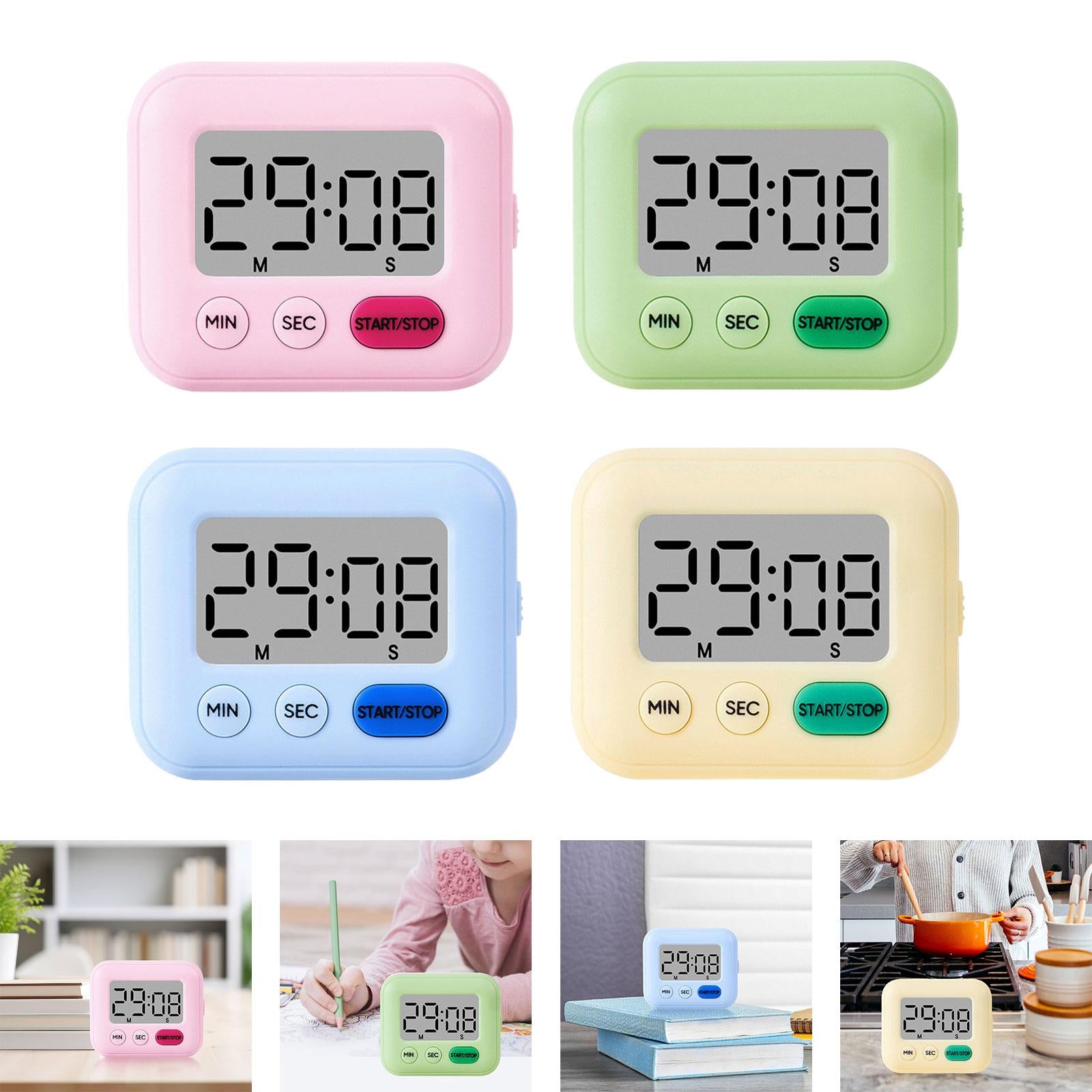 2xCooking timers for Baking Magnetic Classroom Timer for Sports Office Cooking Pink