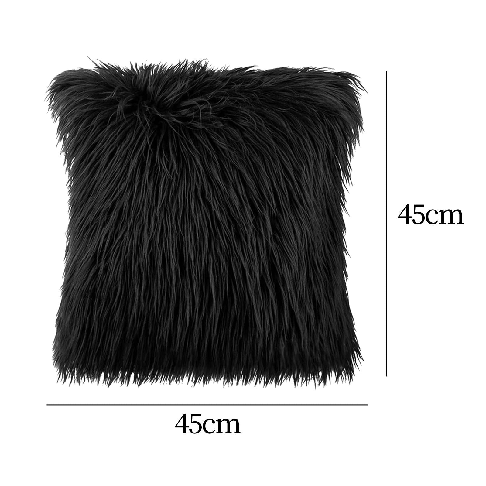 Throw Pillow Covers Stylish Throw Pillows Case for Sofa Drawing Room Wedding Black 45cmx45cm
