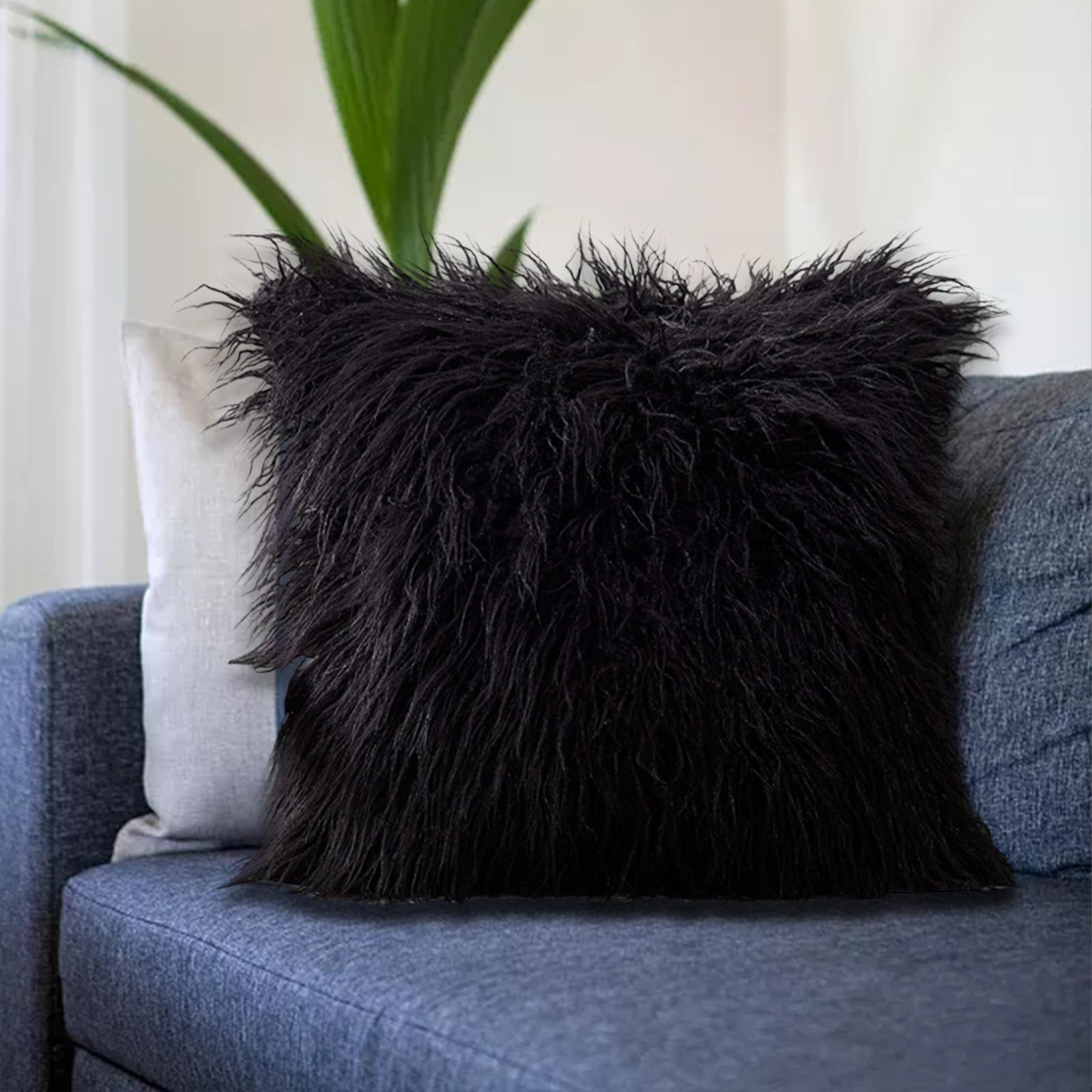 Throw Pillow Covers Stylish Throw Pillows Case for Sofa Drawing Room Wedding Black 45cmx45cm