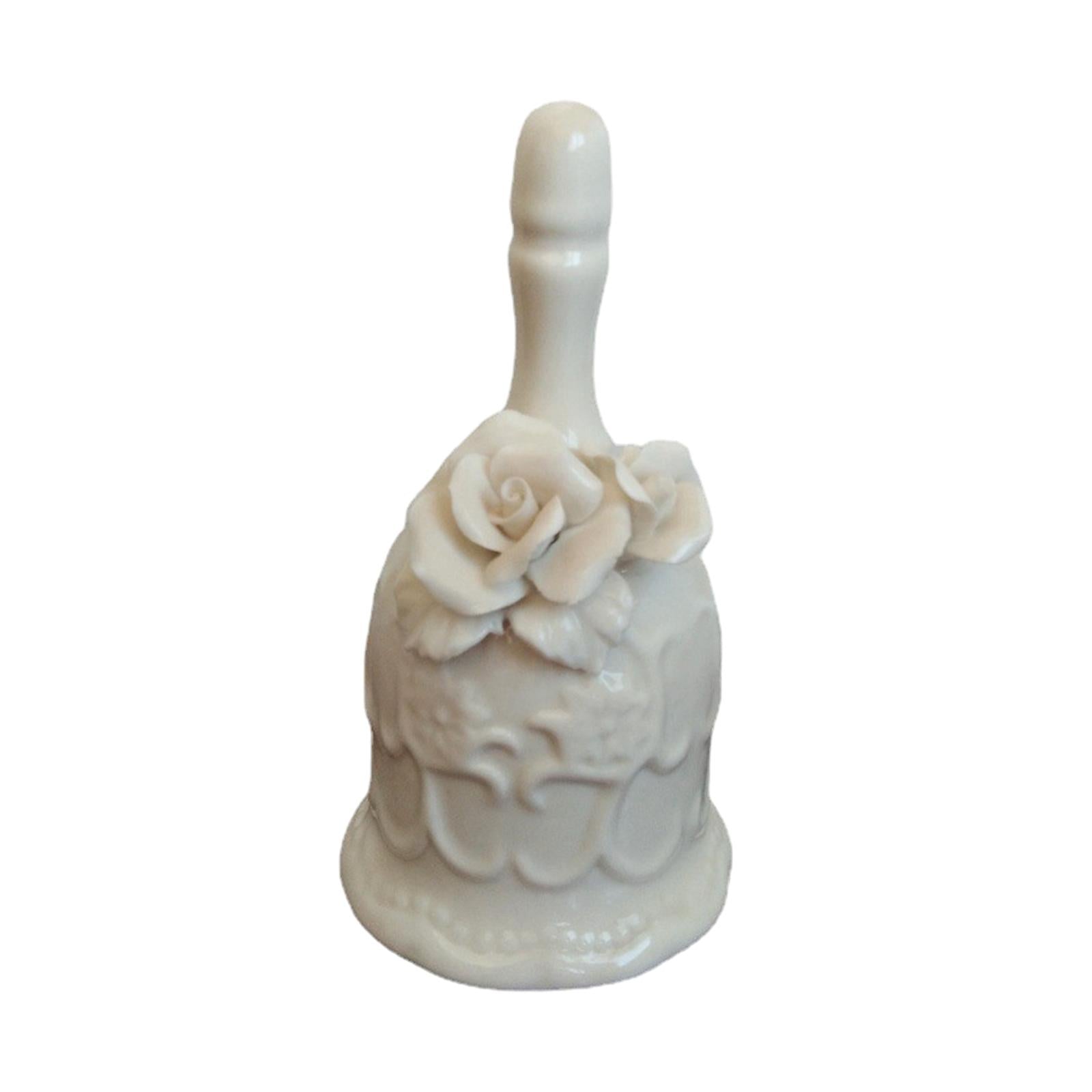 Handbell Ceramic Serving Bell Anniversary Dinner Bell Resturant Service Bell