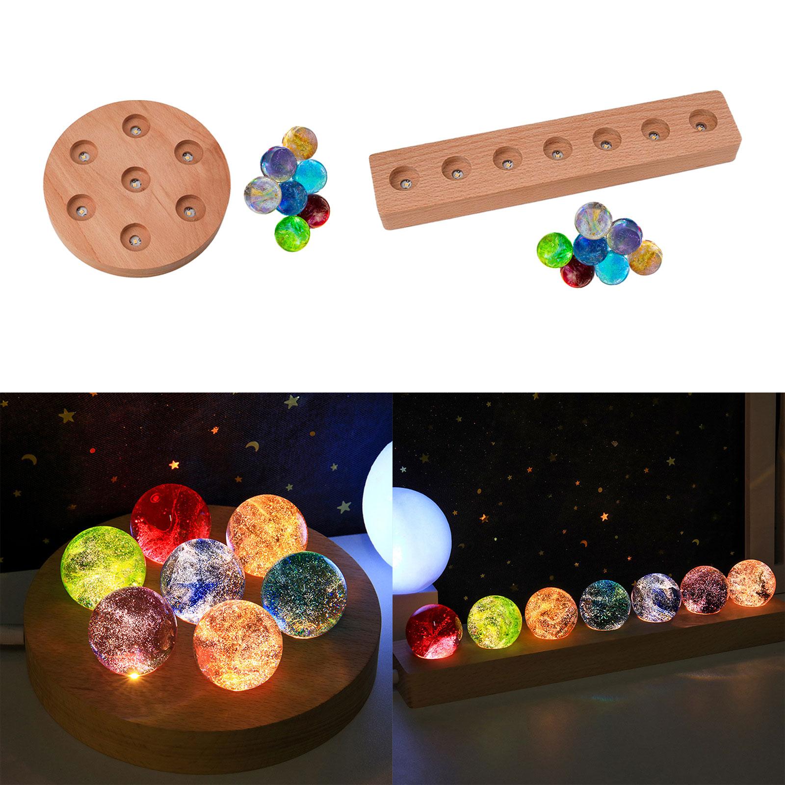 Glass Ball Night Light Desktop Ornament for Bedside Bedroom Home Decoration