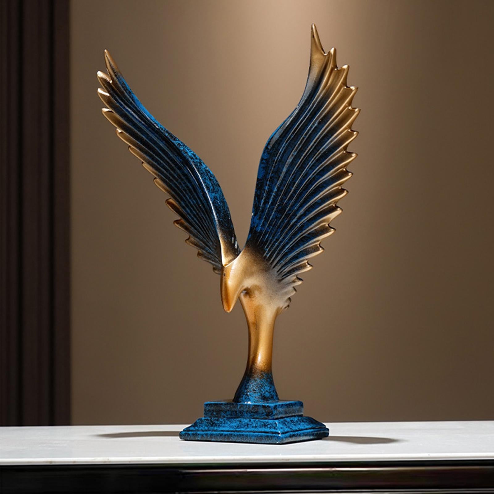 Eagle Figurine Crafts Collection Modern Desk Ornament for Home Cabinet Decor