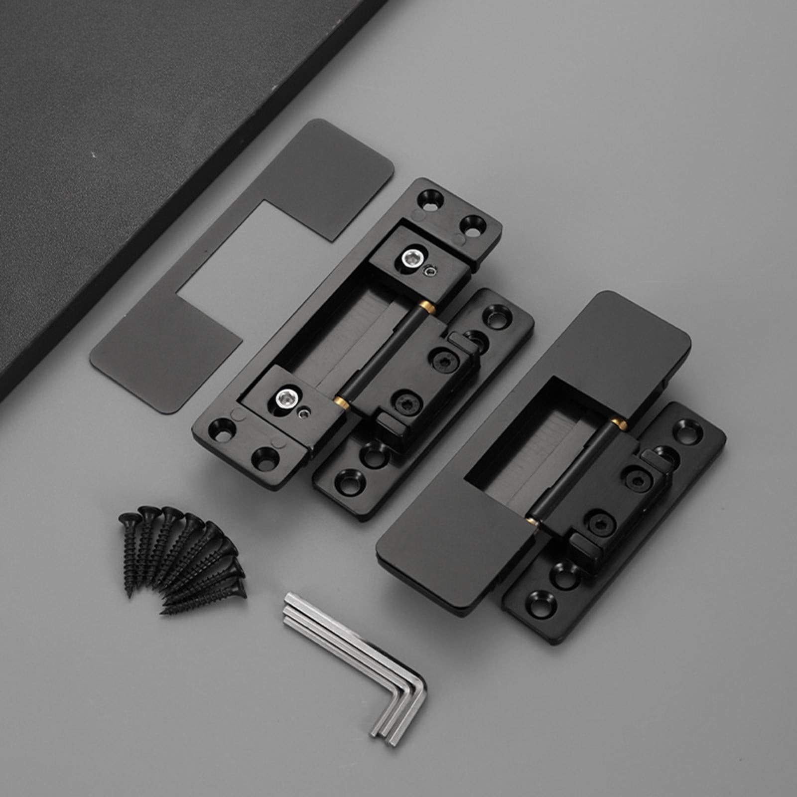 2 Pcs Hidden Door Hinges Adjustable Concealed Door Hinge for Narrow Doors