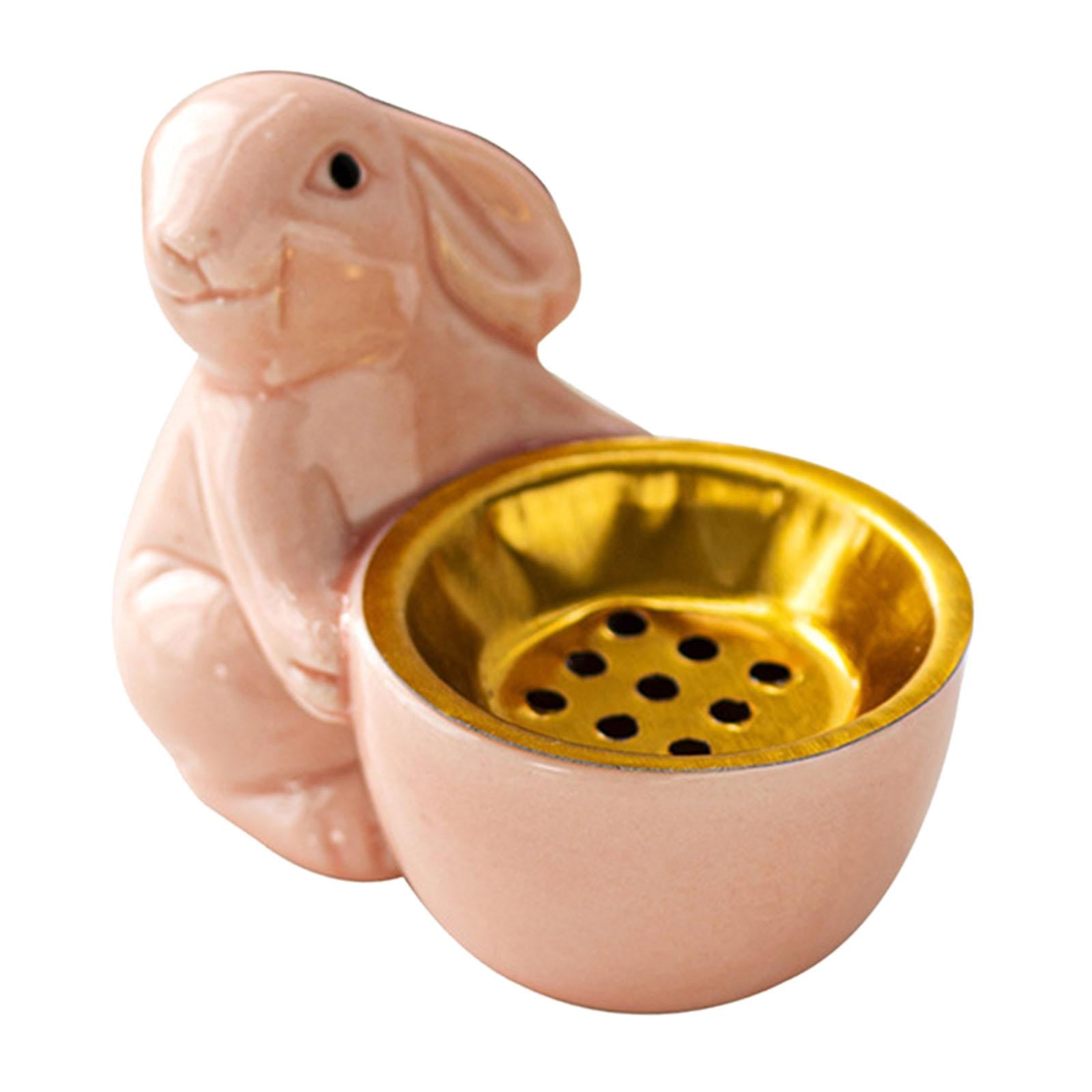 Rabbit Incense Holder Rabbit Incense Burner for Living Room Indoor Bookshelf Pink