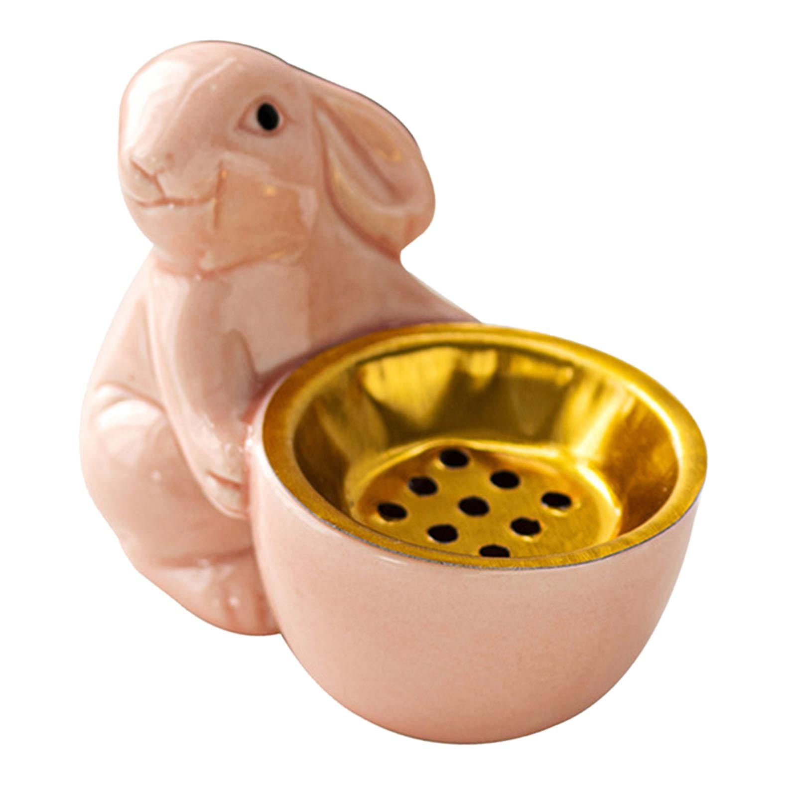 Rabbit Incense Holder Rabbit Incense Burner for Living Room Indoor Bookshelf Pink