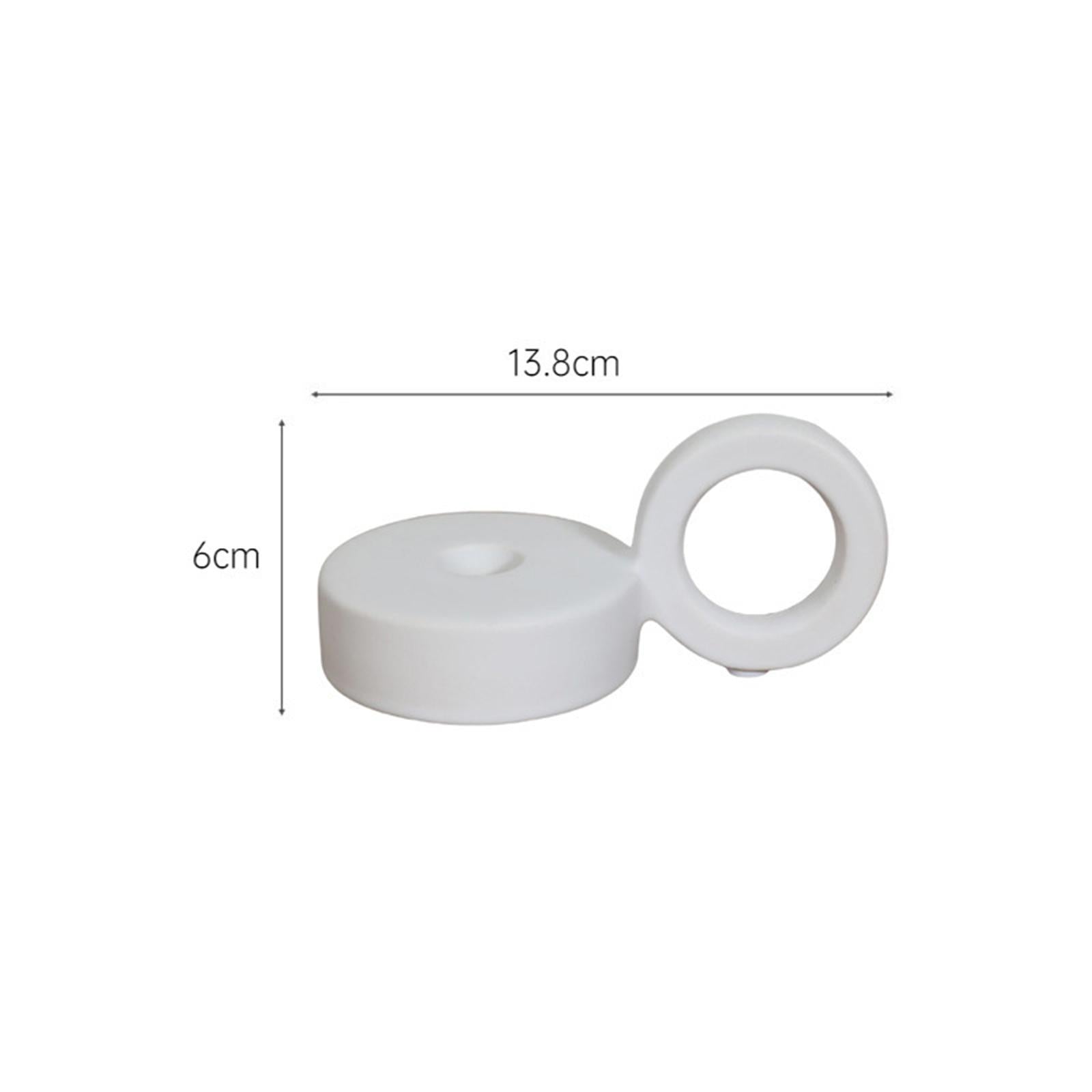 Candle Holder Creative Candle Stand for Housewarming Gifts Anniversary Party White