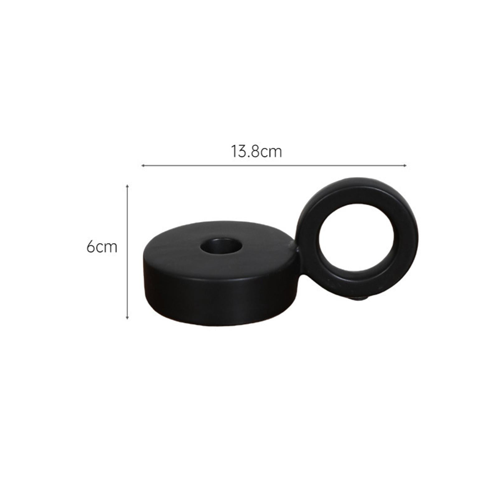 Candle Holder Creative Candle Stand for Housewarming Gifts Anniversary Party Black
